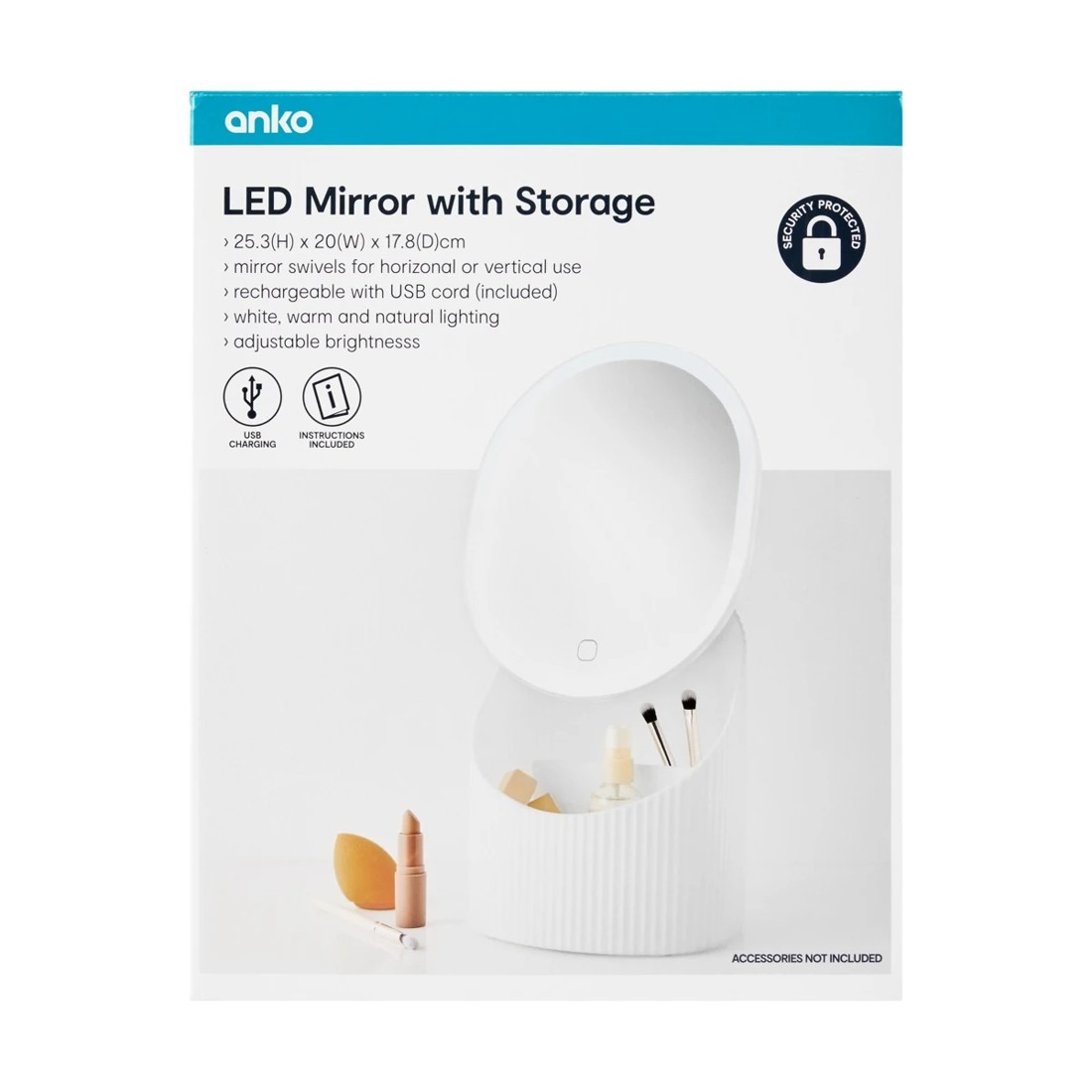 10 LED Mirror with Storage, 10 of 10