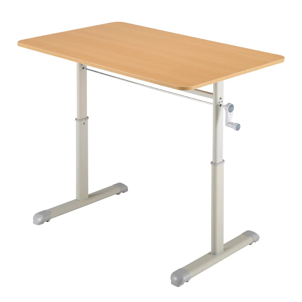 1 PlayPals Kids Desk Hand Crank Adjustable Standing Table 100x60cm - Natural, 1 of 3