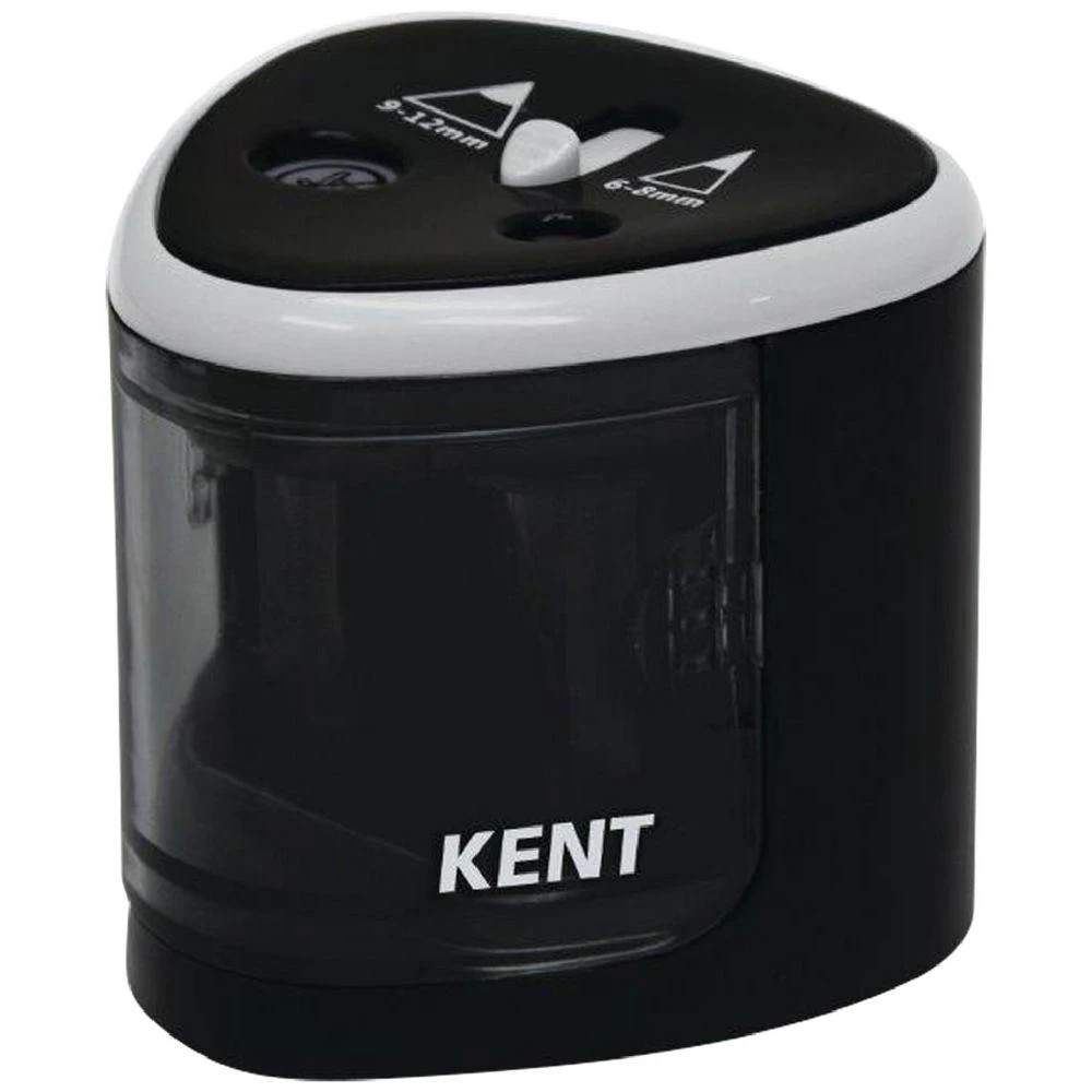 1 Kent Battery Powered 2 Hole Sharpener Black, 1 of 1
