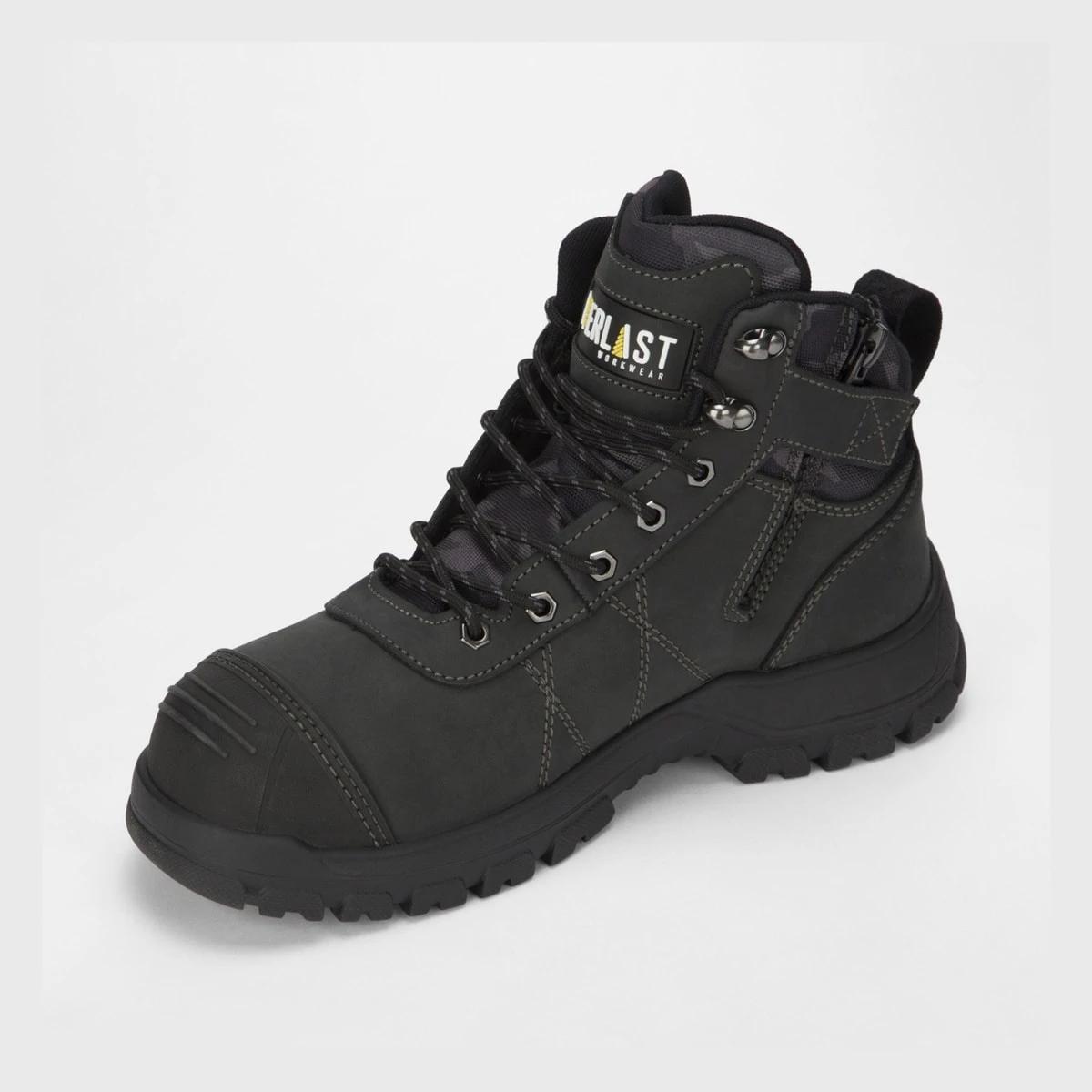 3 Everlast Mens Workwear Workboots BLACK CAMO, 3 of 5