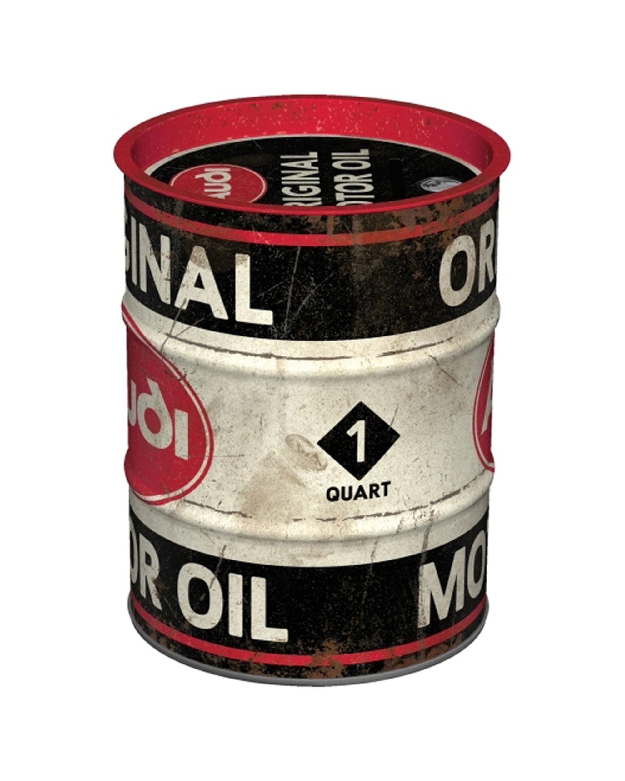 2 Nostalgic-Art Storage Money Box - Oil Barrel Audi Original Motor Oil - Multi, 2 of 3