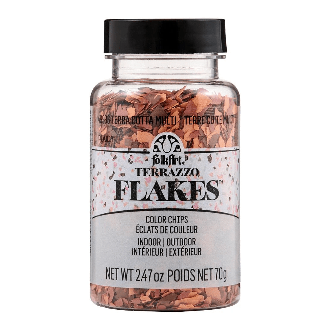 1 Folk Art Terrazzo Flakes Terra Cotta Multi, 1 of 4