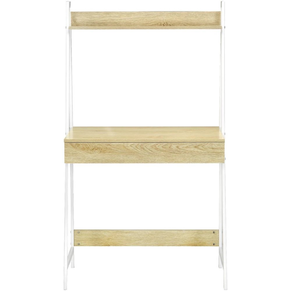 4 Koge Hutch 1 Drawer 800mm Desk Oak White Desks, Tables and Workstations, 4 of 10