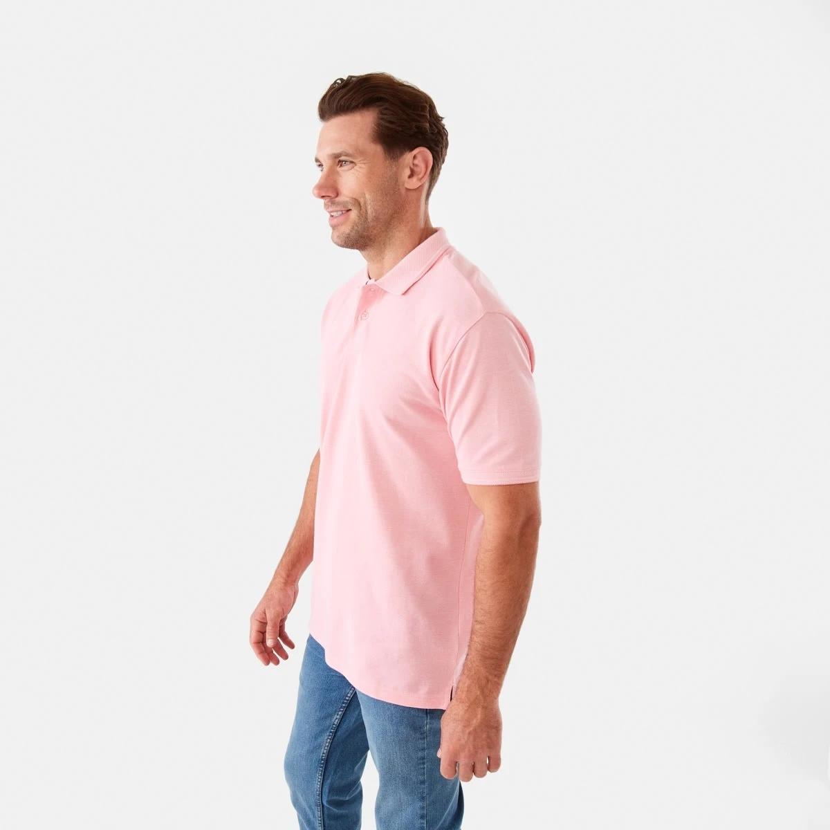 2 Birdseye Pique Polo Shirt Pnk Plume, 2 of 6