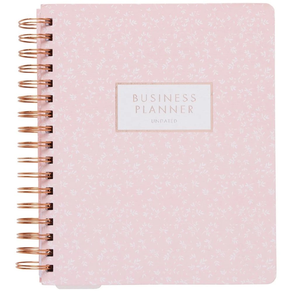 1 Otto Undated Week-to-View Business Goal Planner Pink, 1 of 10
