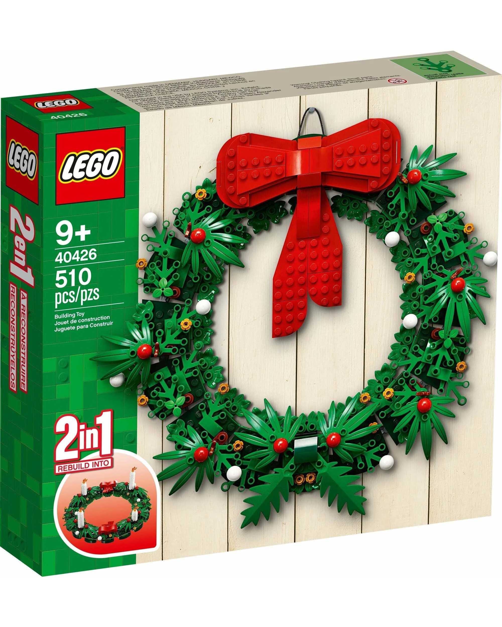 1 Lego 40426 Christmas Wreath 2 in 1, 1 of 1