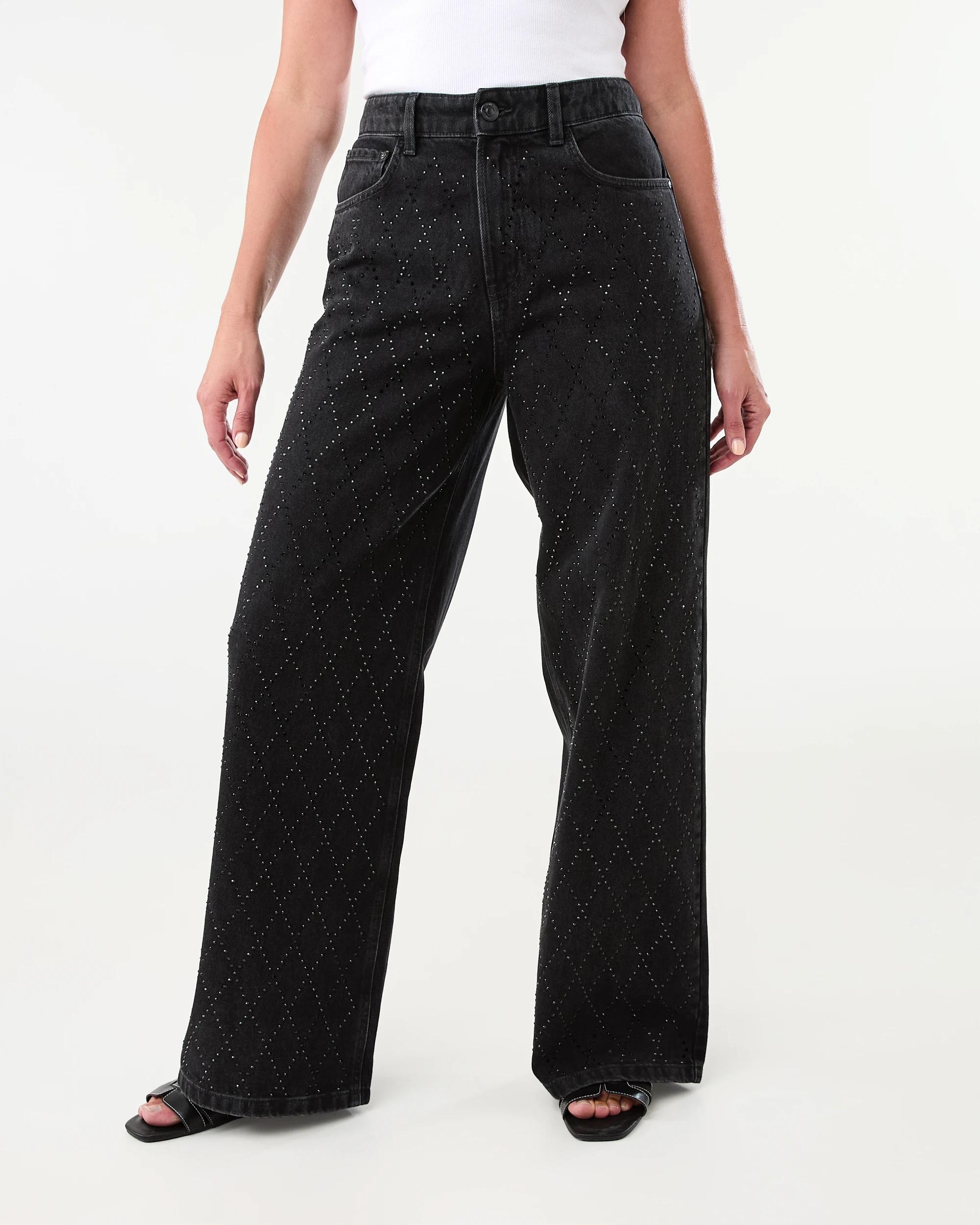 1 Diamante Jeans Black Wash, 1 of 9