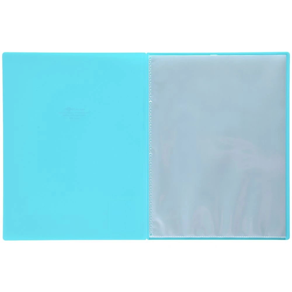 3 Aqua Drops Display Book A4 10 Pockets Vivid Teal, 3 of 4