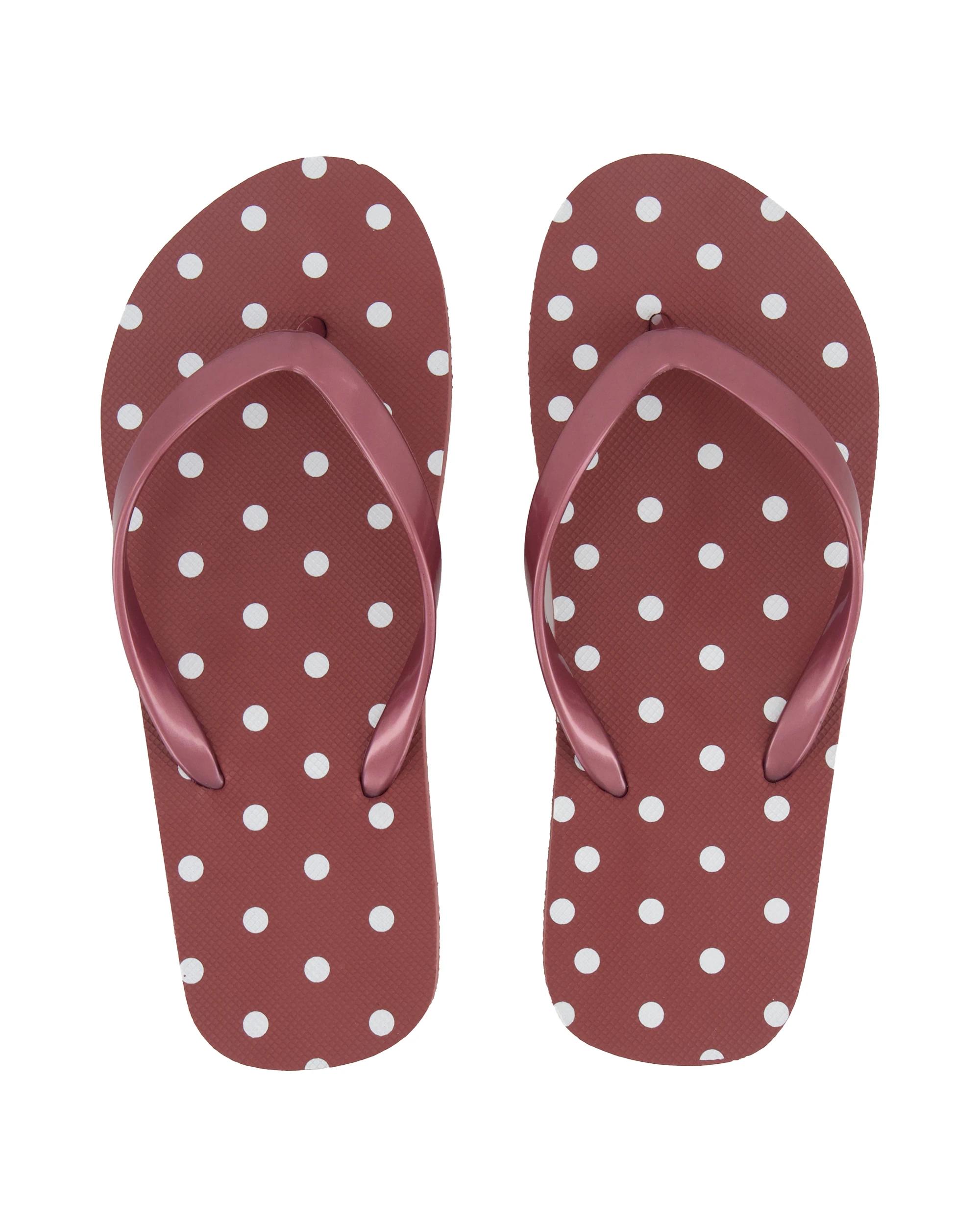 2 Printed Recycled Beach Thongs Marspot, 2 of 3