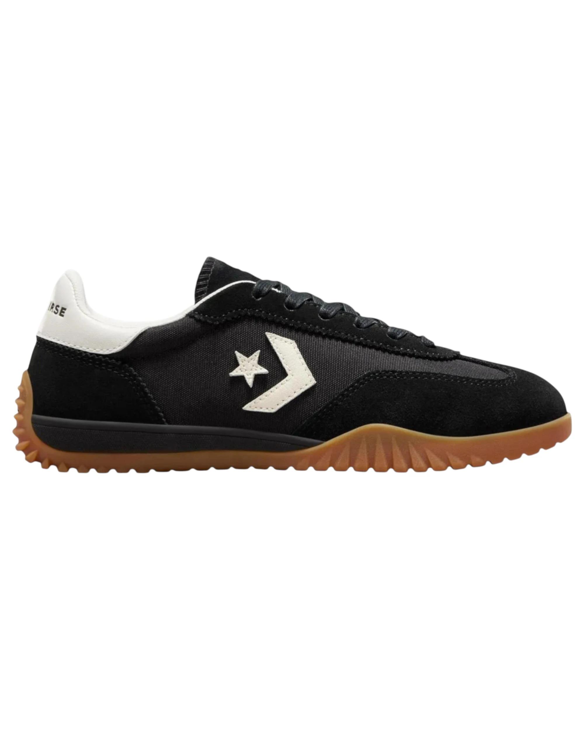 1 Converse Unisex Run Star Trainer Low Top Black Casual Shoes BLACK/EGRET/HONEY, 1 of 9