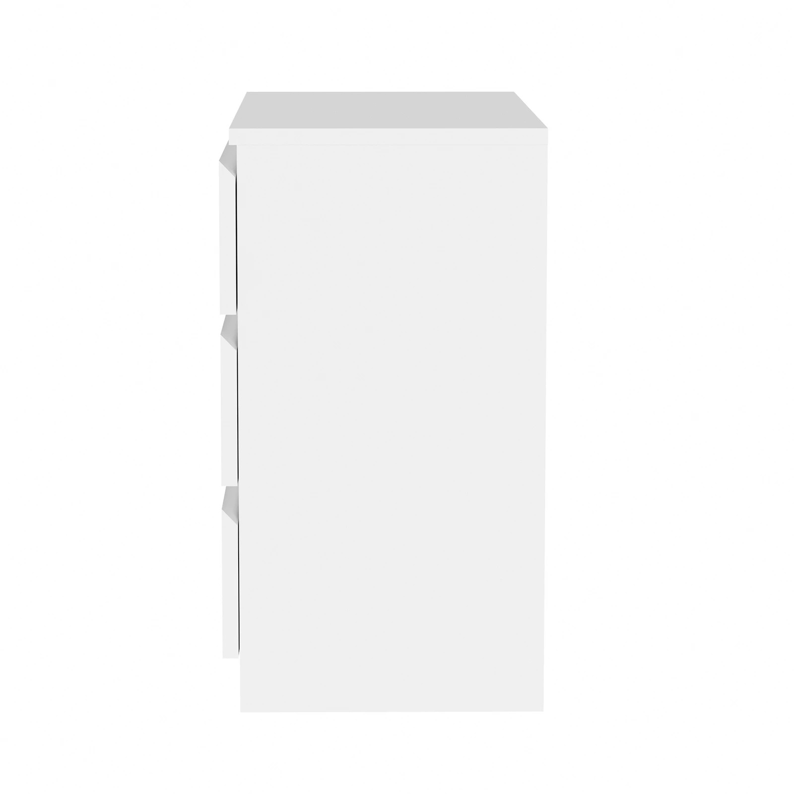 8 Oikiture 3 Chest Of Drawers Lowboy Dresser Table Storage Cabinet Bedroom
 - White, 8 of 10