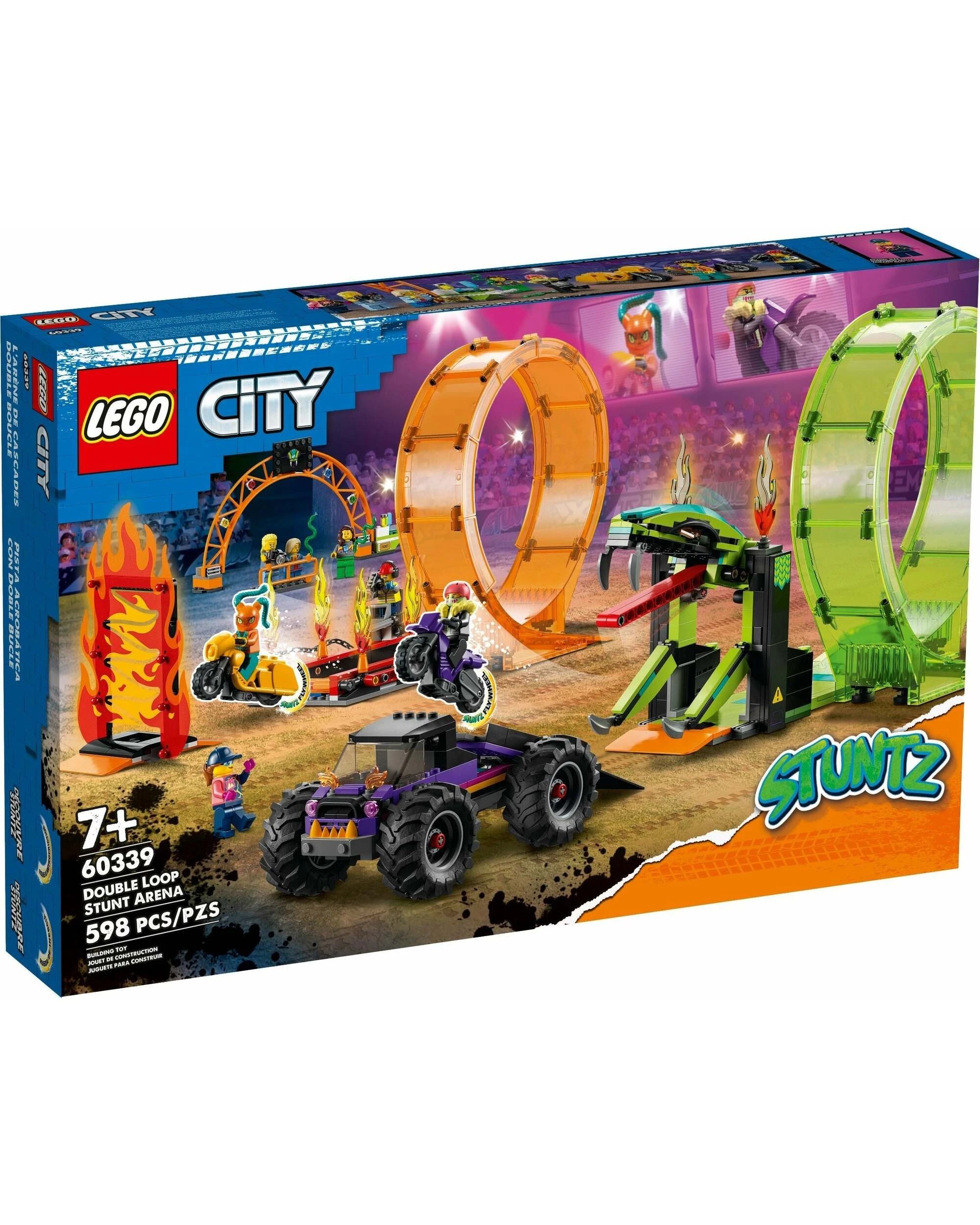 1 LEGO CITY STUNTZ Double Loop Stunt Arena Monster Truck Set (60339), 1 of 3