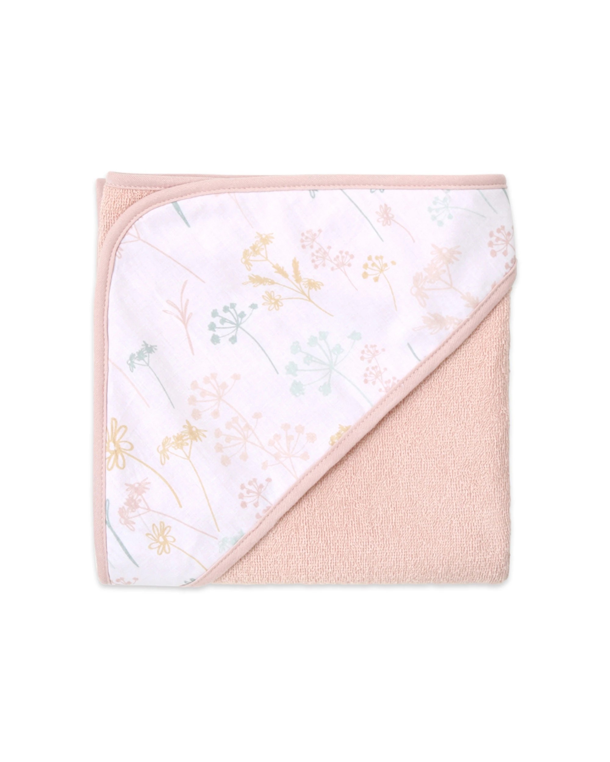 1 Little Haven Cotton Hooded Wild Flower Soft Baby Towel For Bath And Pool - Multi, 1 of 3