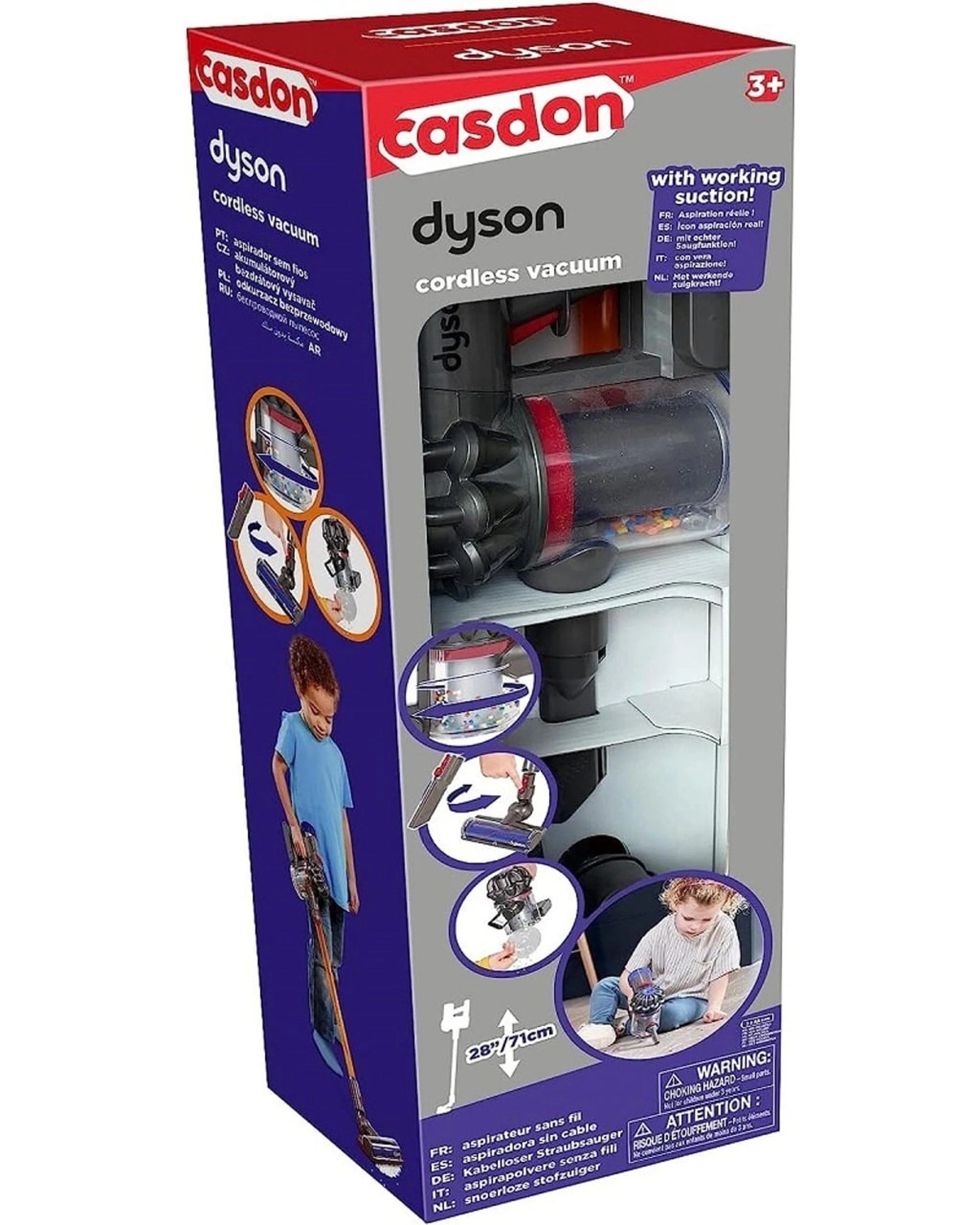 1 Casdon Dyson Kids Vacuum Cleaner Cord Free Handheld, 1 of 5