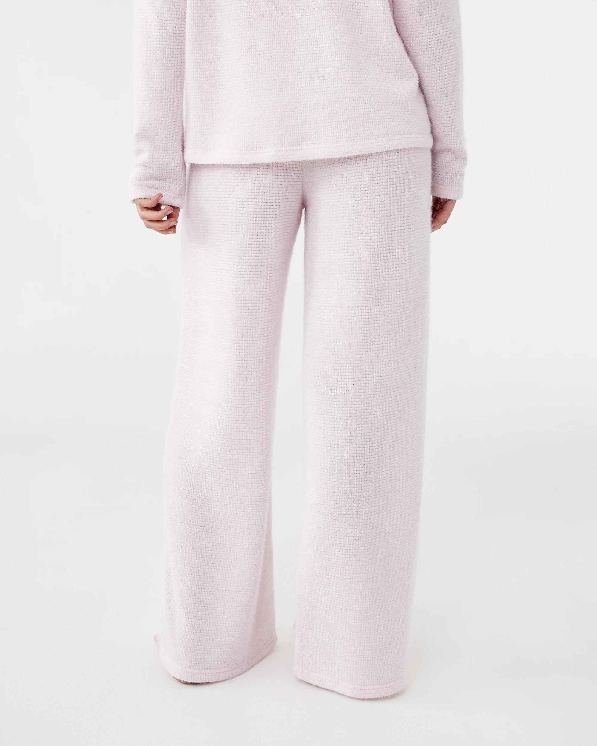 3 Plush Waffle Lounge Pants Bllet Pink, 3 of 5