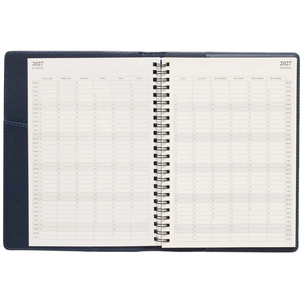 4 Officeworks A5 Week to View Prestigio 2027 Diary Navy, 4 of 7