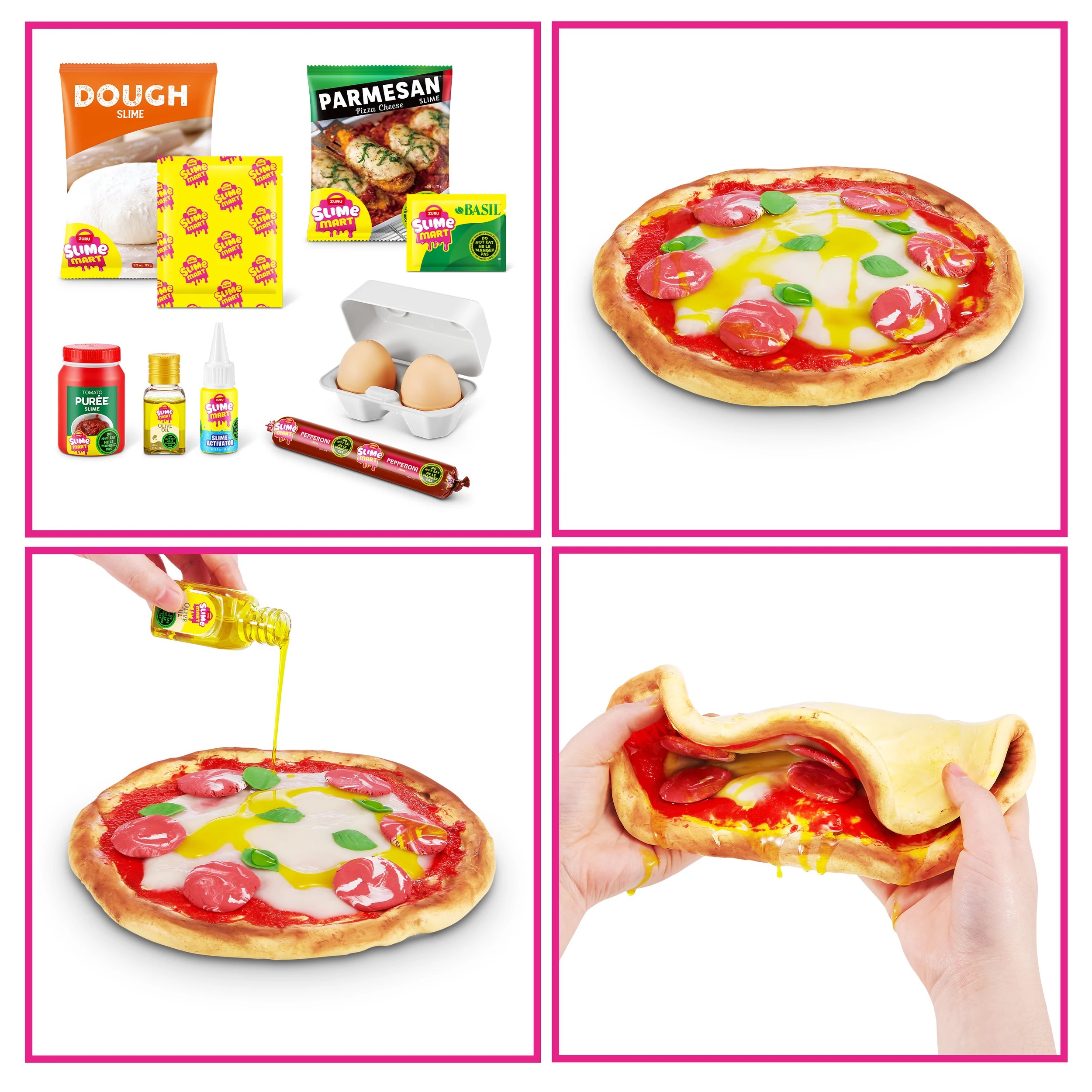 8 13 Piece Zuru Slime Mart Make Your Own Realistic Slime Food Playset - Pizza, 8 of 9
