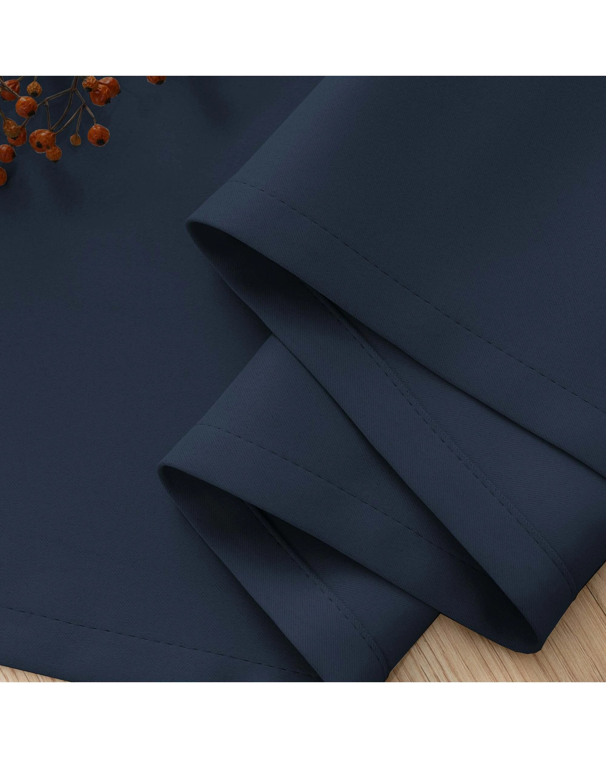 4 Smarcute Wide Blockout Grommet Solid Curtain - 254cm x 213cm - Blue, 4 of 4