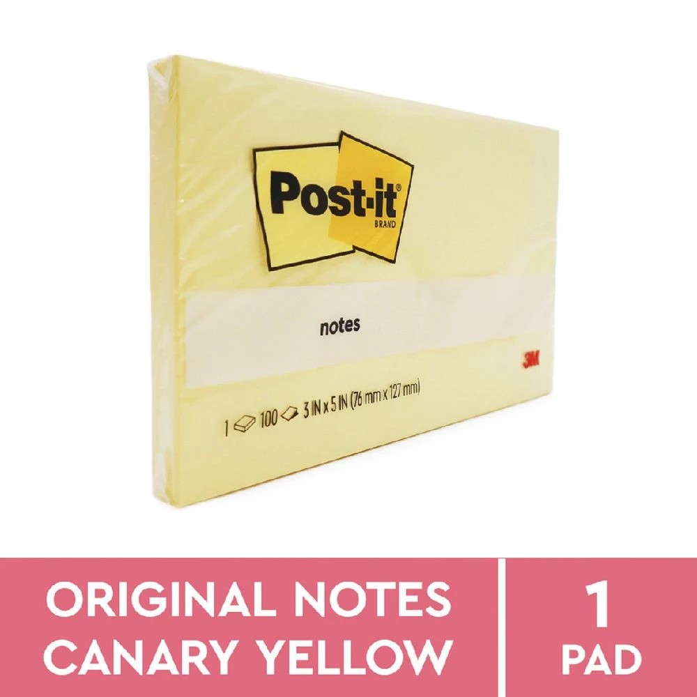 4 Post-it Notes 76 x 127mm Yellow, 4 of 4