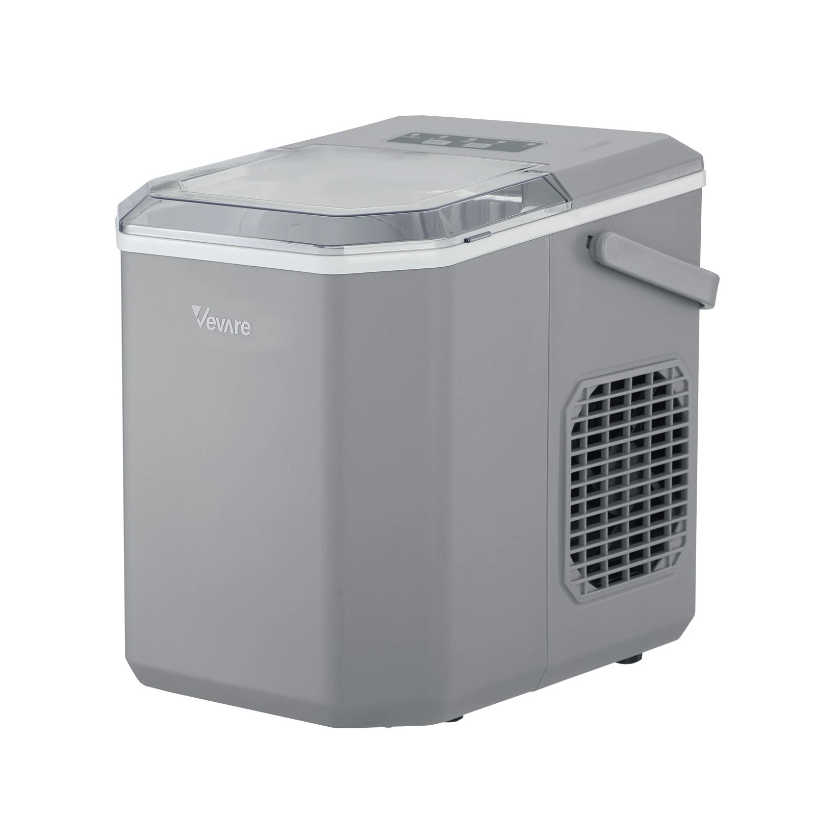 1 Vevare Portable Ice Maker Machine Ice Cube Tray With Handle 12kg Bar Home
 - Grey, 1 of 6