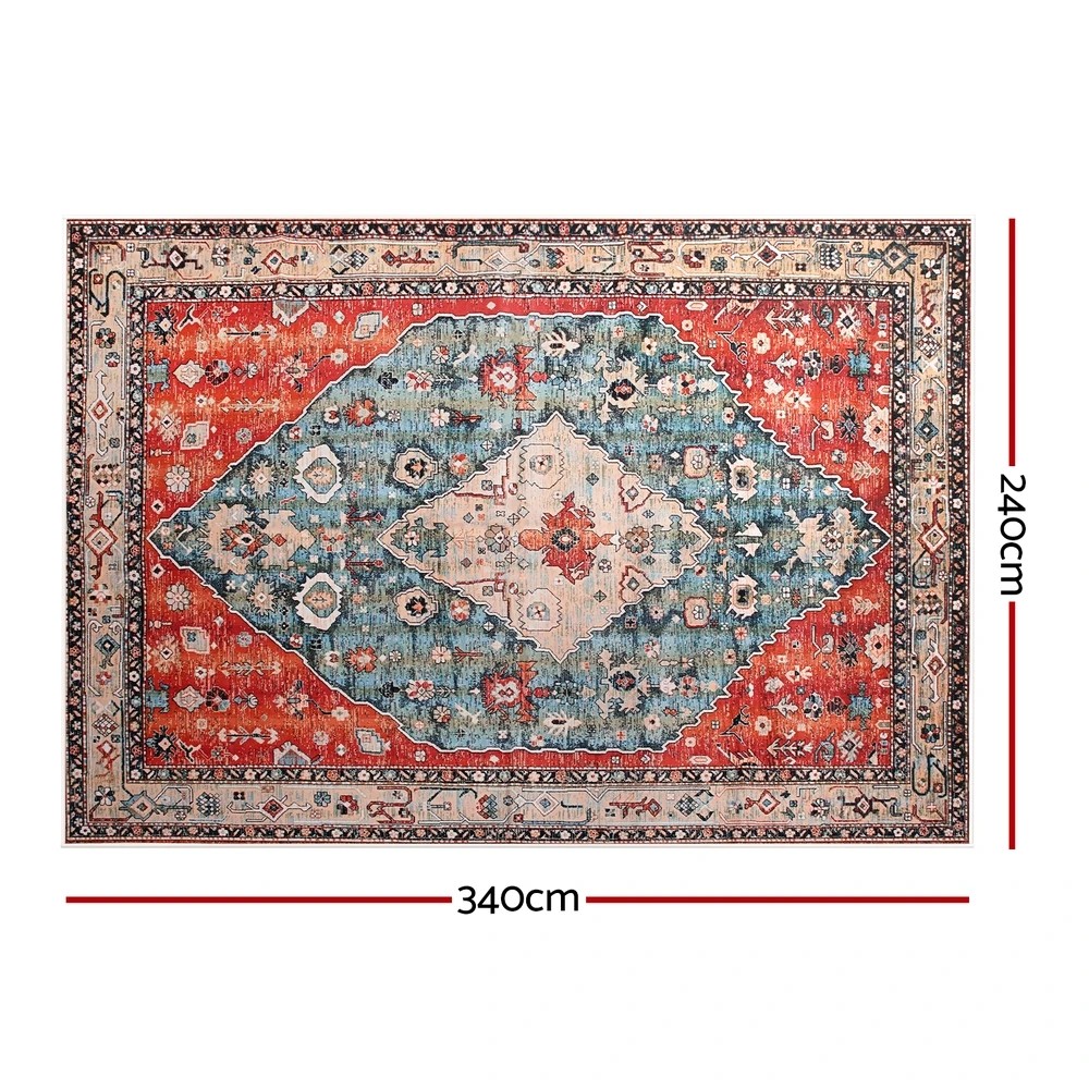 2 Artiss Floor Rug 240X340cm Large Washable Area Rug Modern Living Room Carpet - Red, 2 of 9