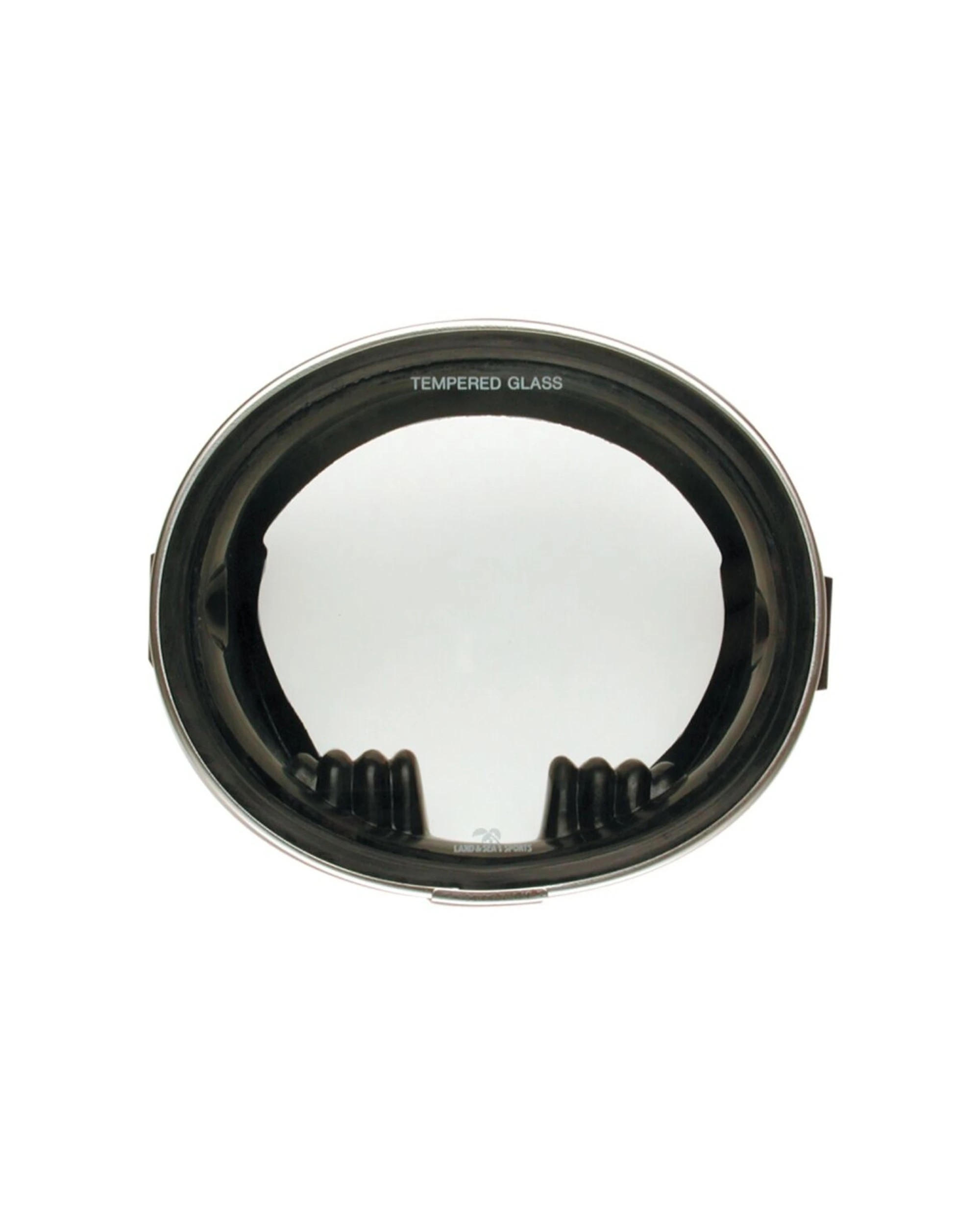 1 Land & Sea Sports Bali Style Round/Circle Snorkelling Face Mask - Black, 1 of 2