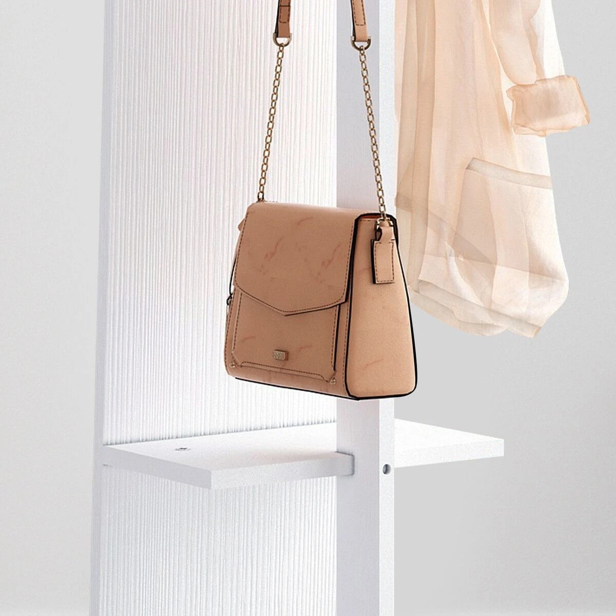 6 LUXSUITE Full Length Mirror Tall Floor Free Standing Body Long Dressing Makeup Hallway Bedroom Coat Rack Vintage, 6 of 9