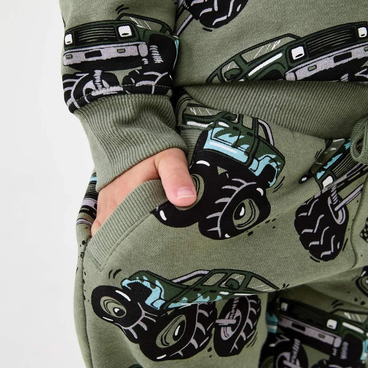 3 All Over Print Trackpants Gre Monste, 3 of 8