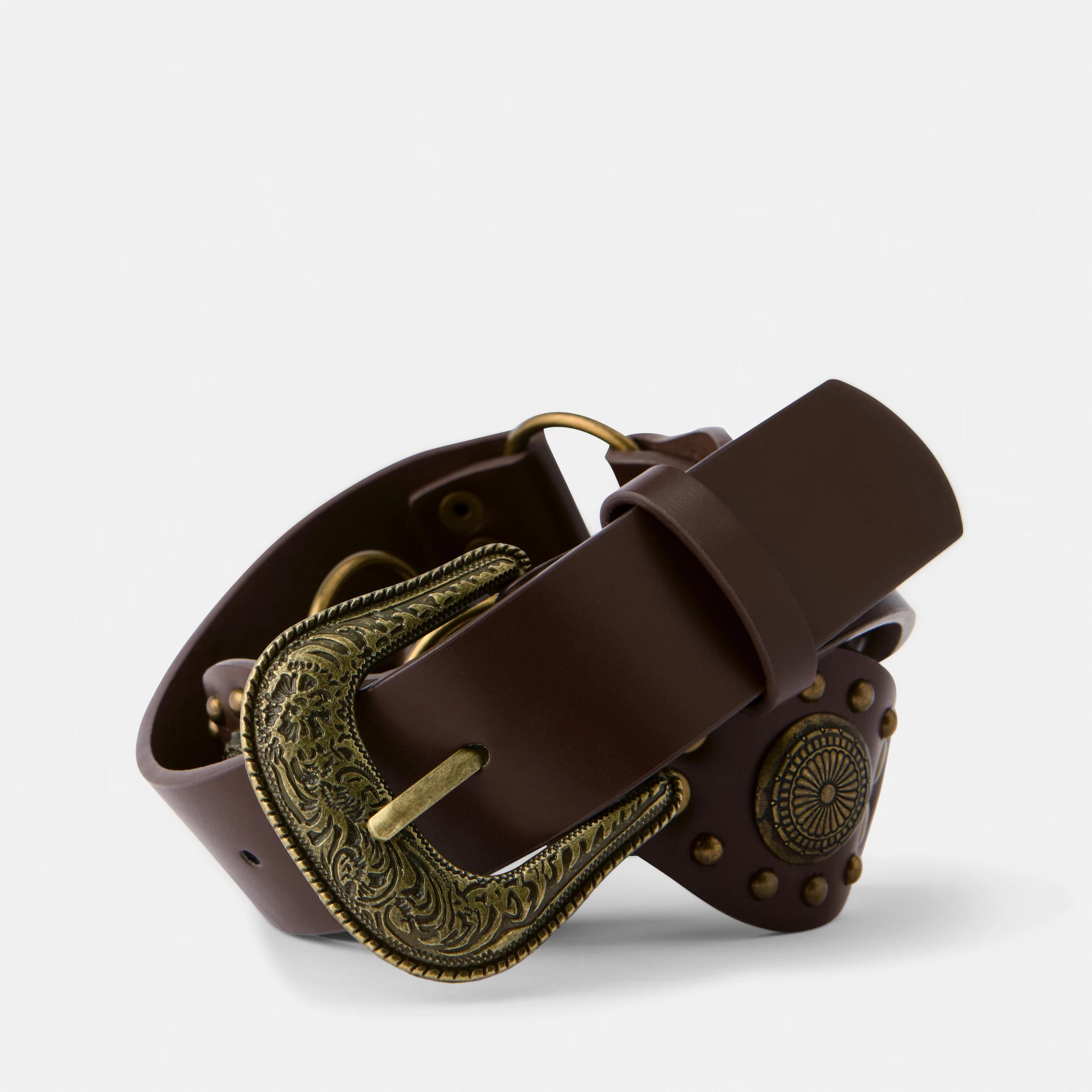 1 Boho Hardware Belt Choc Plum, 1 of 2