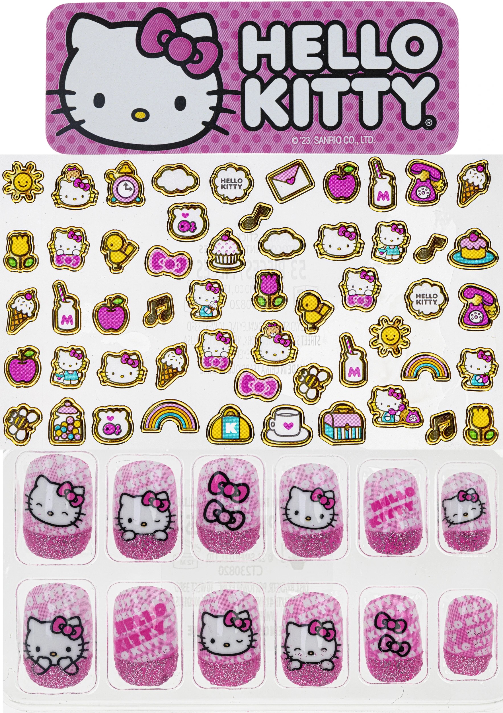 2 66 Piece Hello Kitty Nail Set, 2 of 3