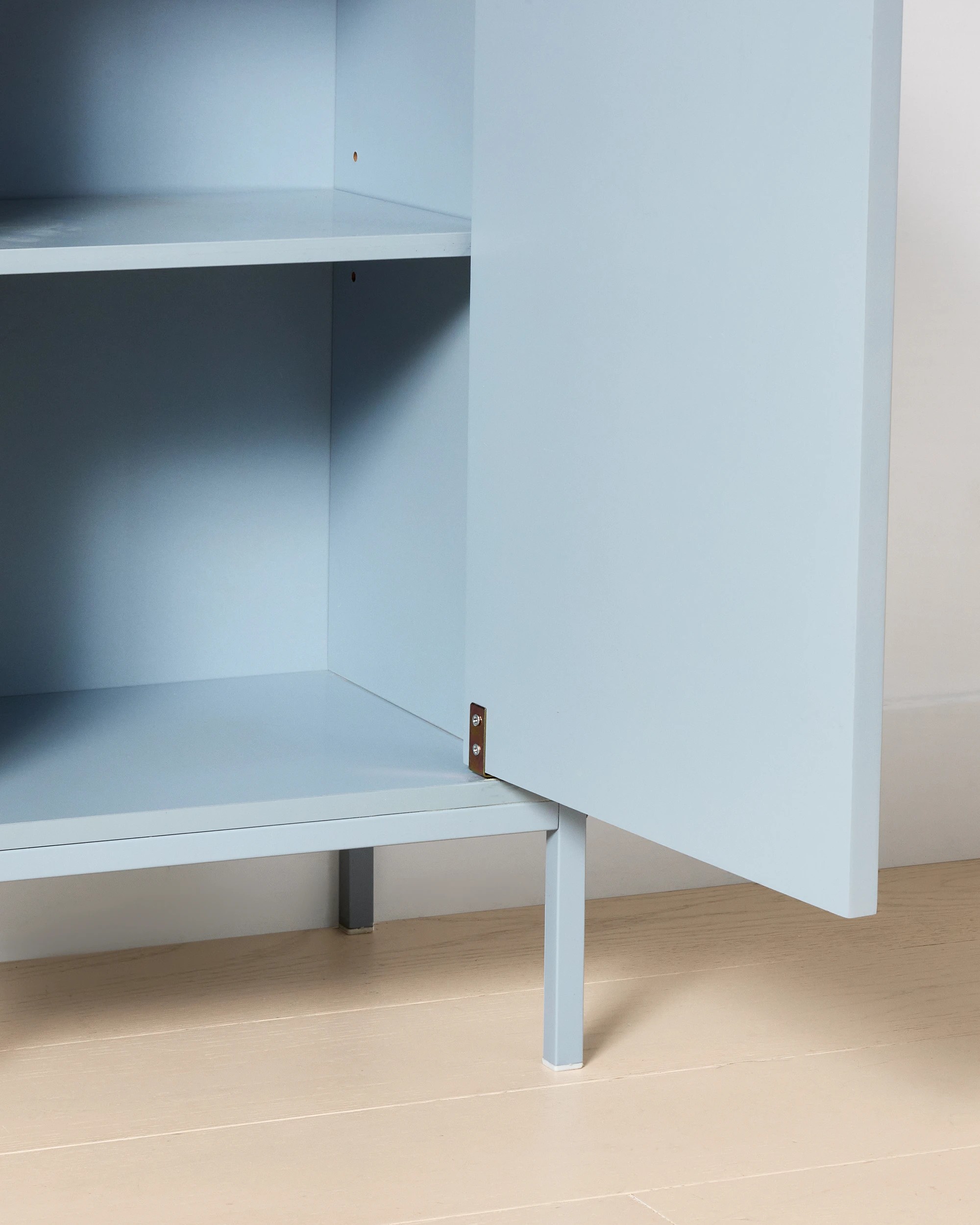 8 Stevie Tall Storage Unit with Shelves - Blue, 8 of 8