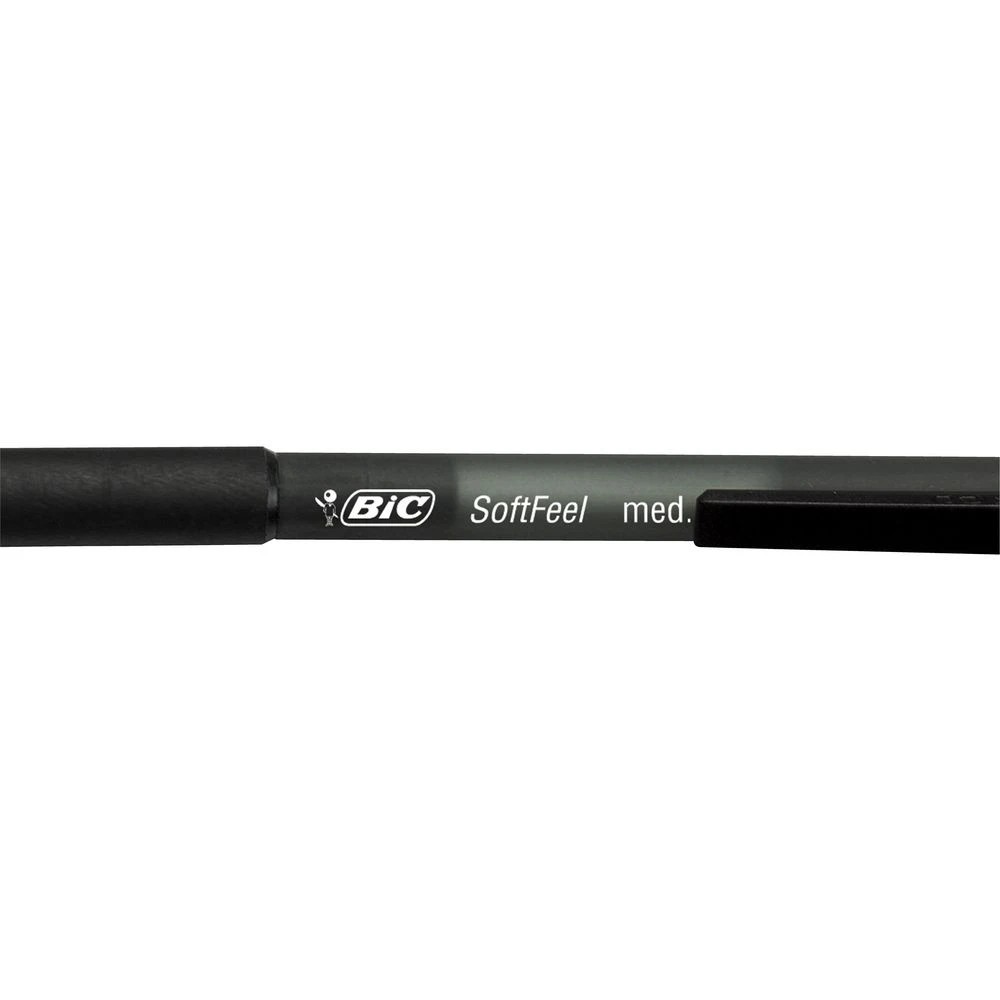 4 BIC SoftFeel Ballpoint Pens Black 12 Pack, 4 of 5