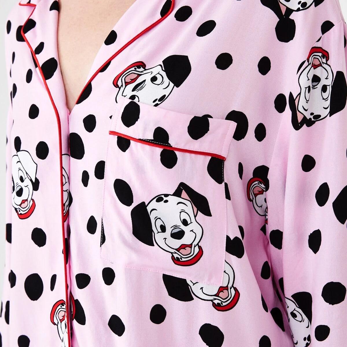 6 101 Dalmatians License Long Sleeve Top and Pants Woven Pyjama Set 101 DALMATIANS PINK LADY, 6 of 8