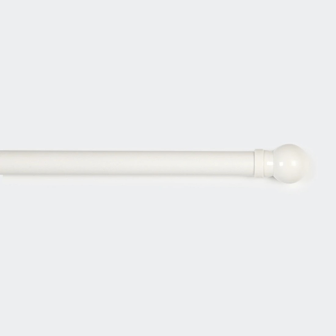 1 Extendable Curtain Rod Set - White, 1 of 3