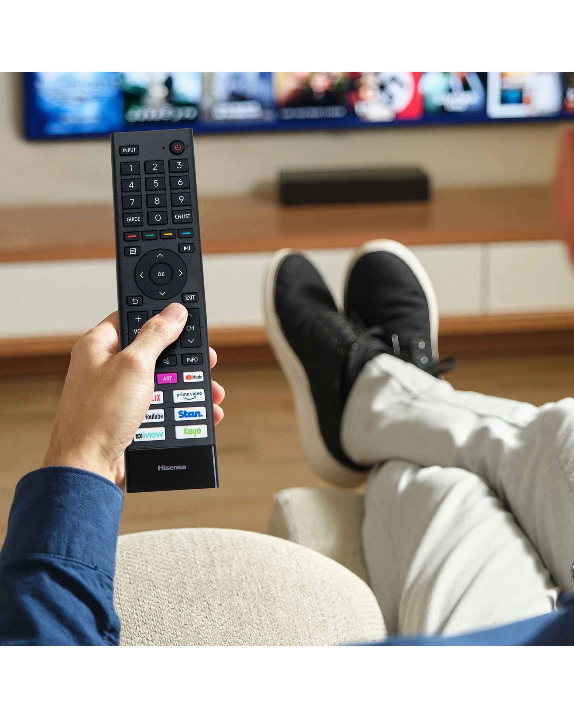 4 Hisense Genuine ERF3G80H TV Remote Control - Black, 4 of 4