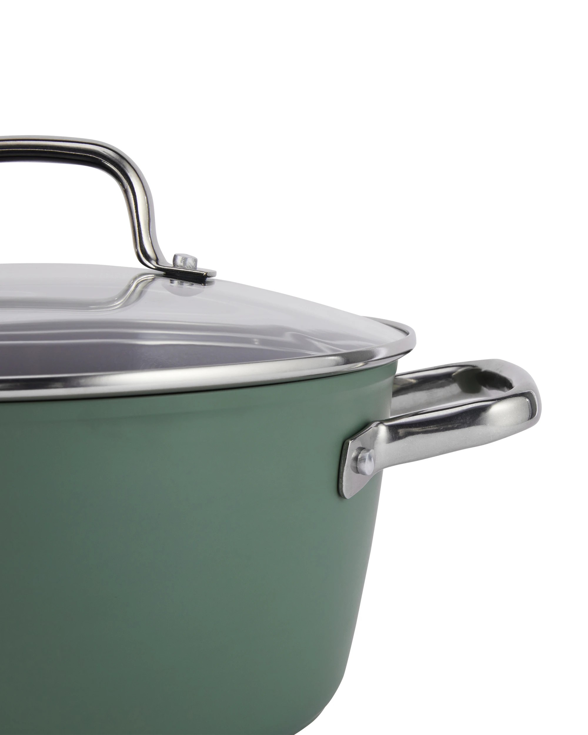 9 4 Piece Ceramic Cookware Set - Green, 9 of 10