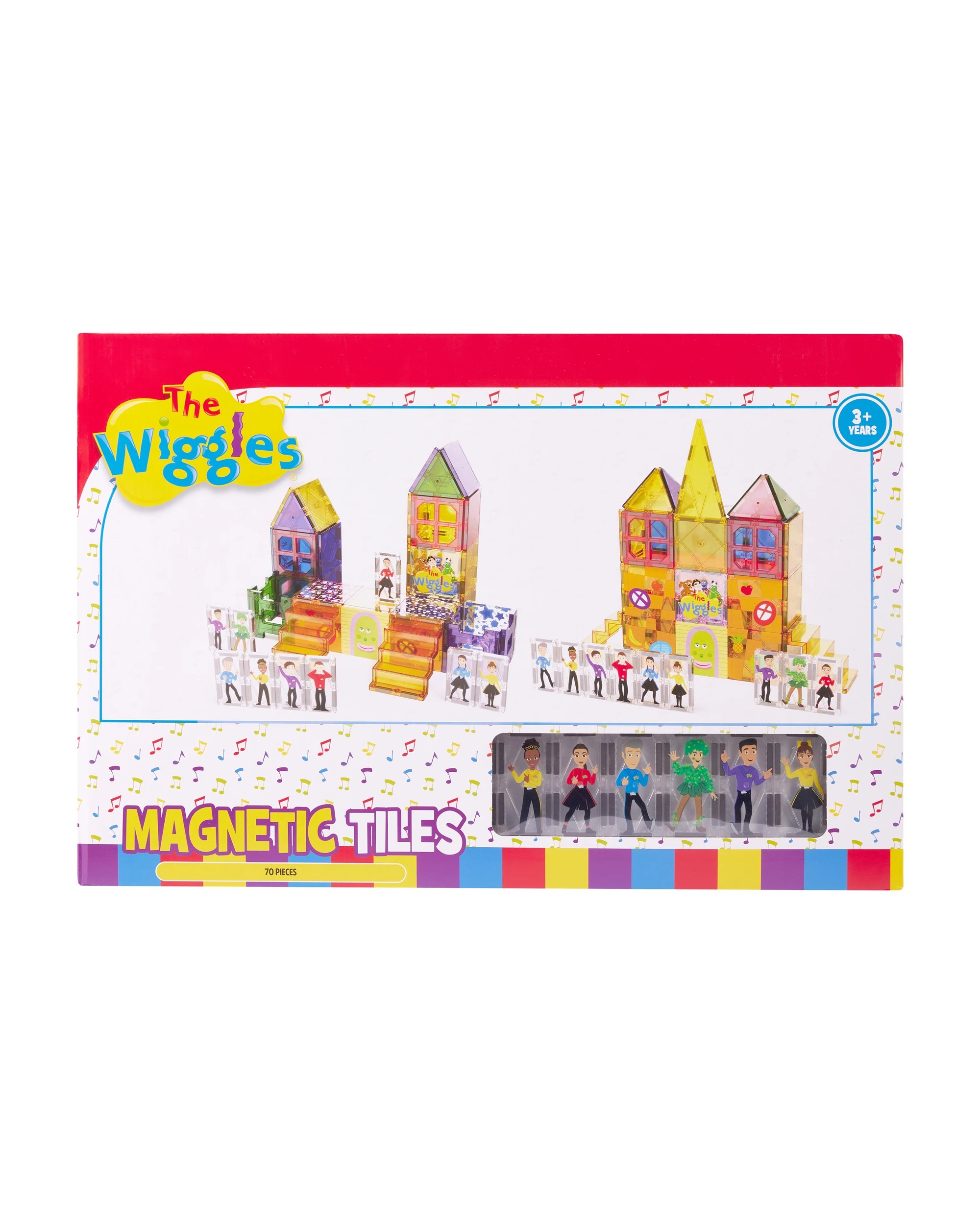 1 70 Piece The Wiggles Magnetic Tiles, 1 of 7