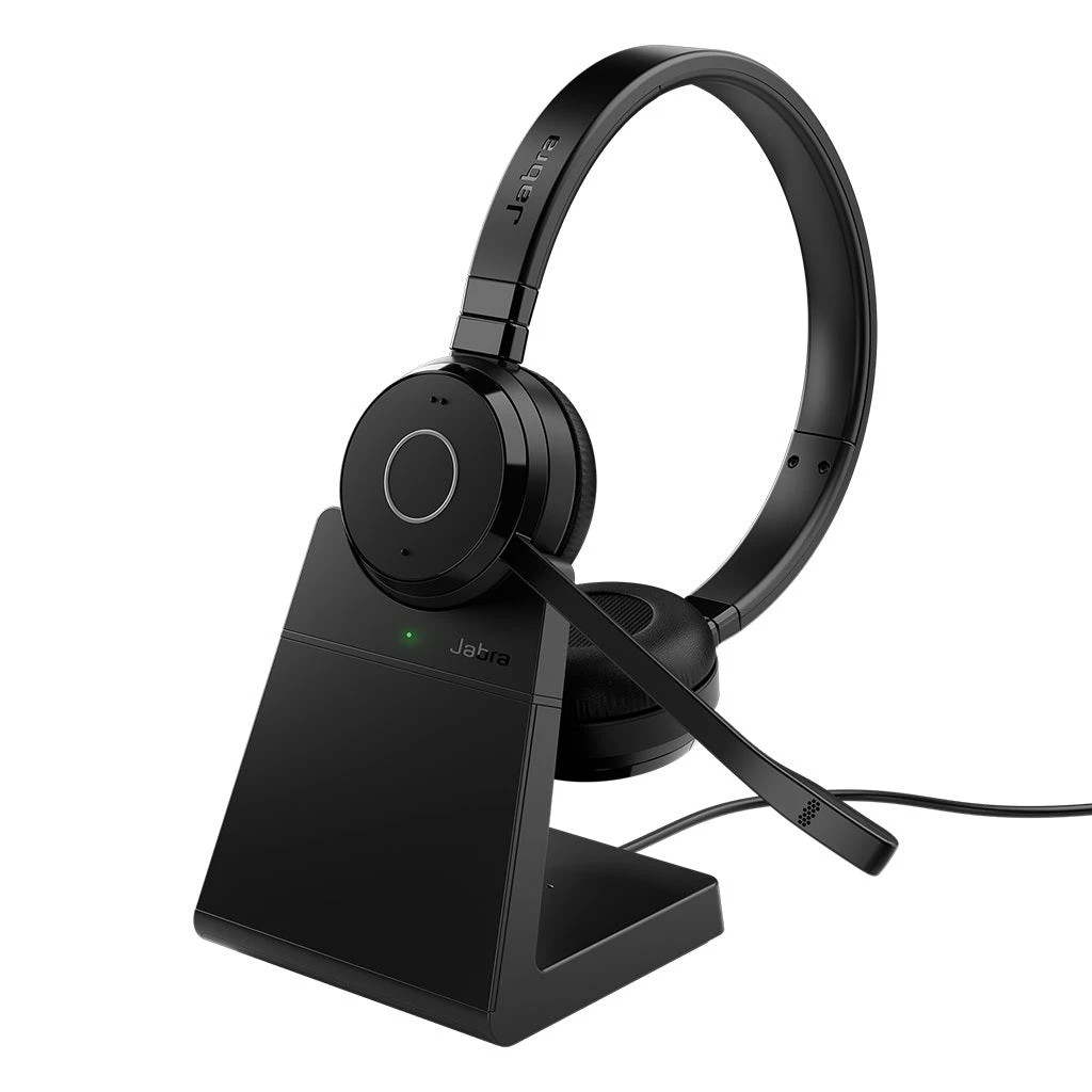 1 Jabra Evolve 65 TE UC Stereo Wireless Bluetooth Headset - Black, 1 of 2