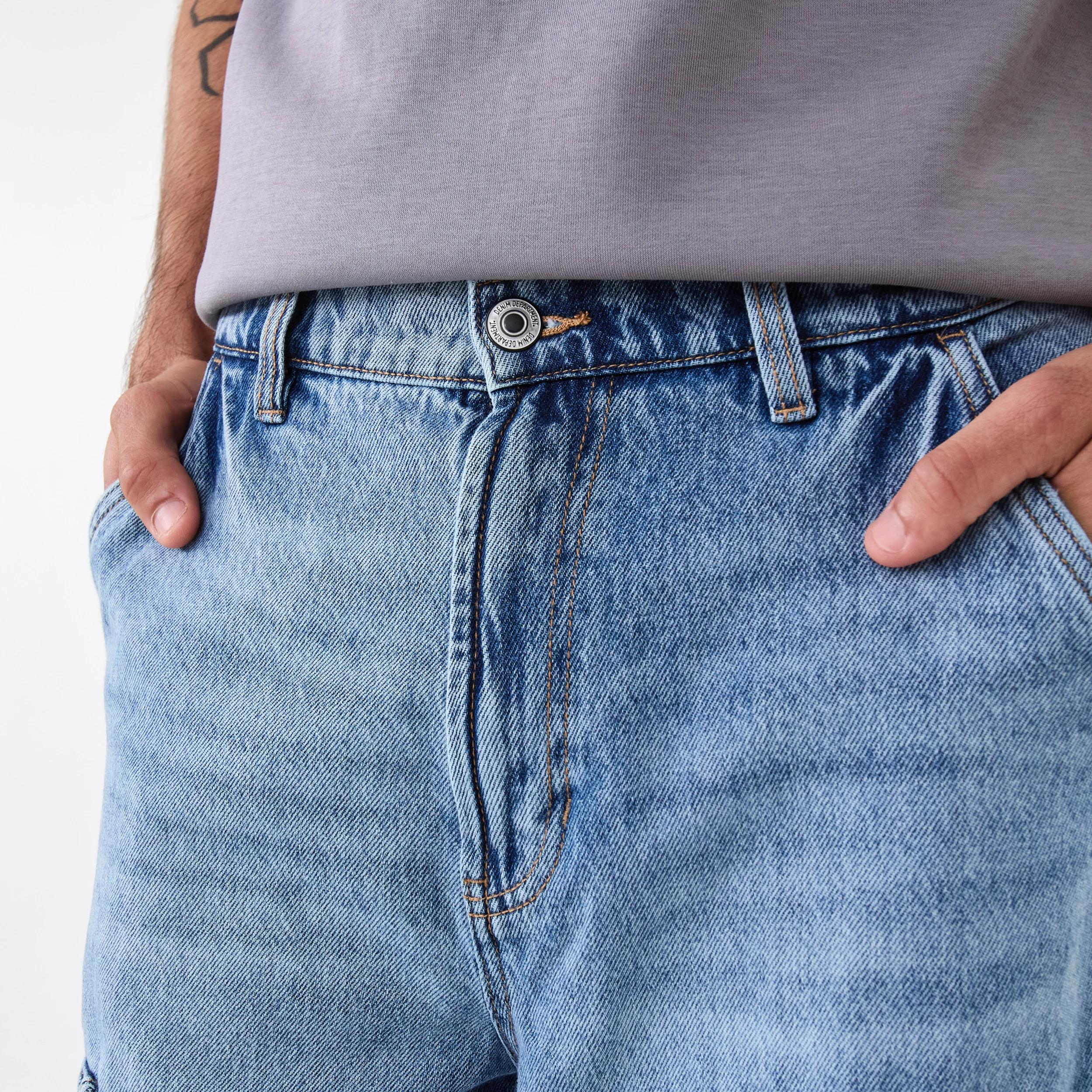 7 Baggy Cargo Jeans Light Wash, 7 of 7