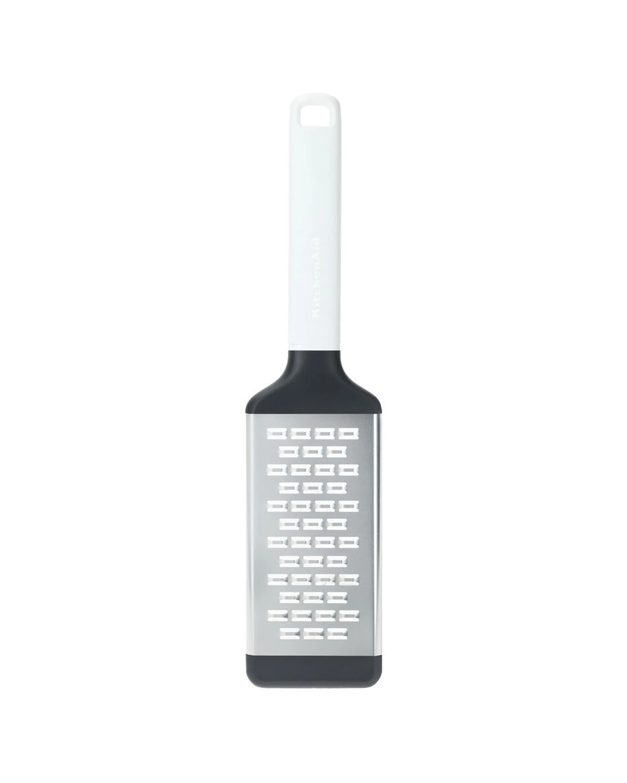 3 KitchenAid Classic Medium Etched Handheld Grater 2PK Ergonomic Non-Slip - White, 3 of 5