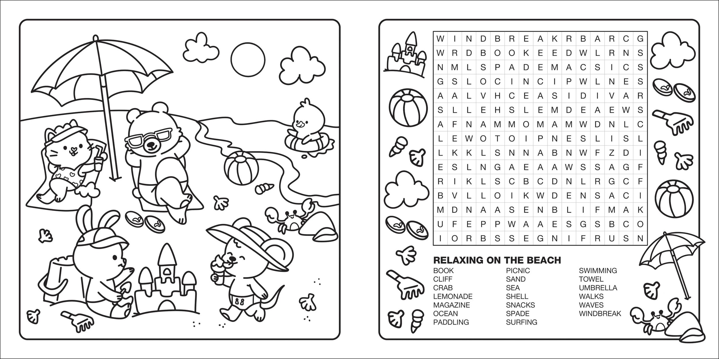 2 Happy Days: Clever Cuties Cosy Colouring and Word Search - Book, 2 of 4