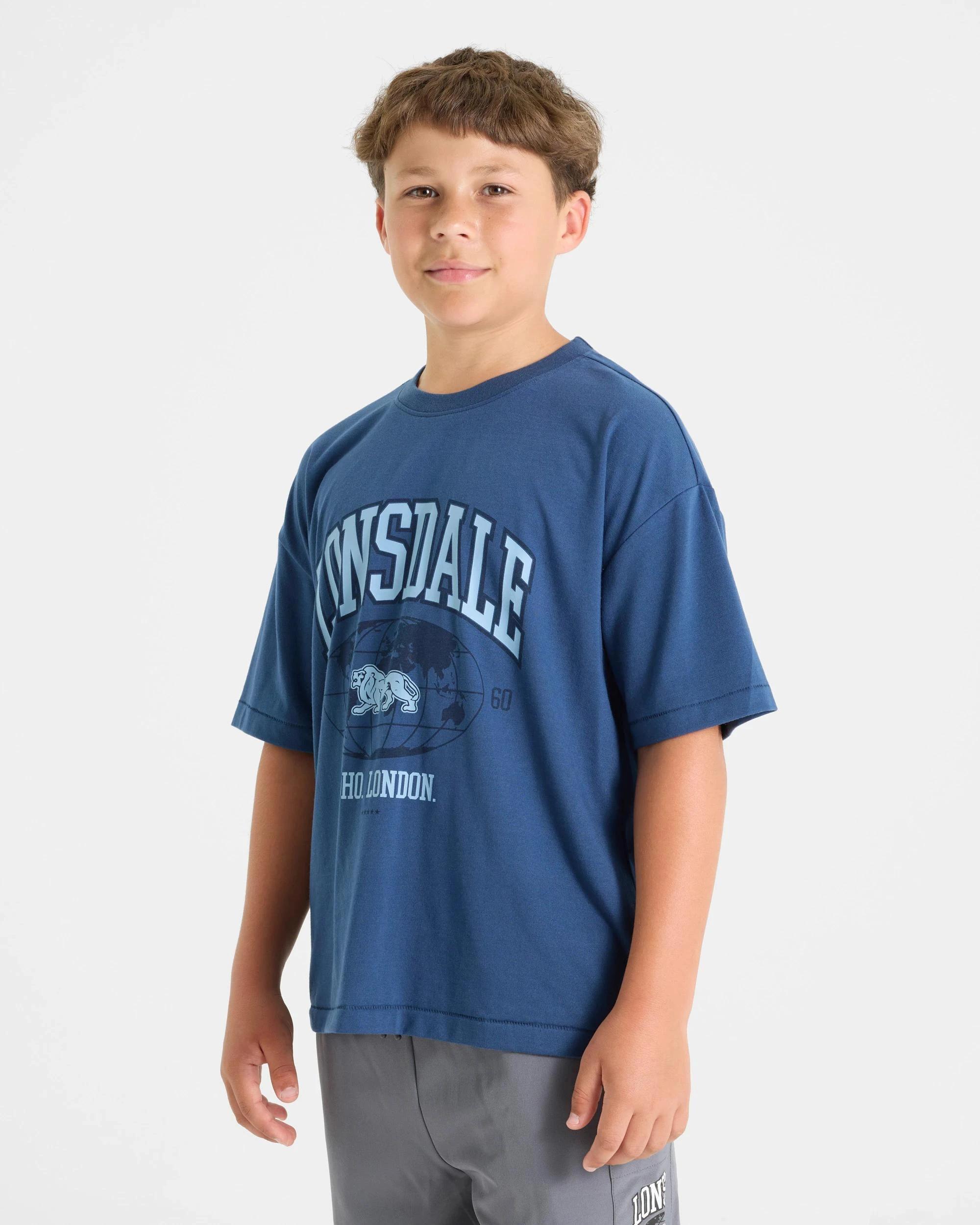 4 Lonsdale London Heritage T-Shirt BLUE, 4 of 5