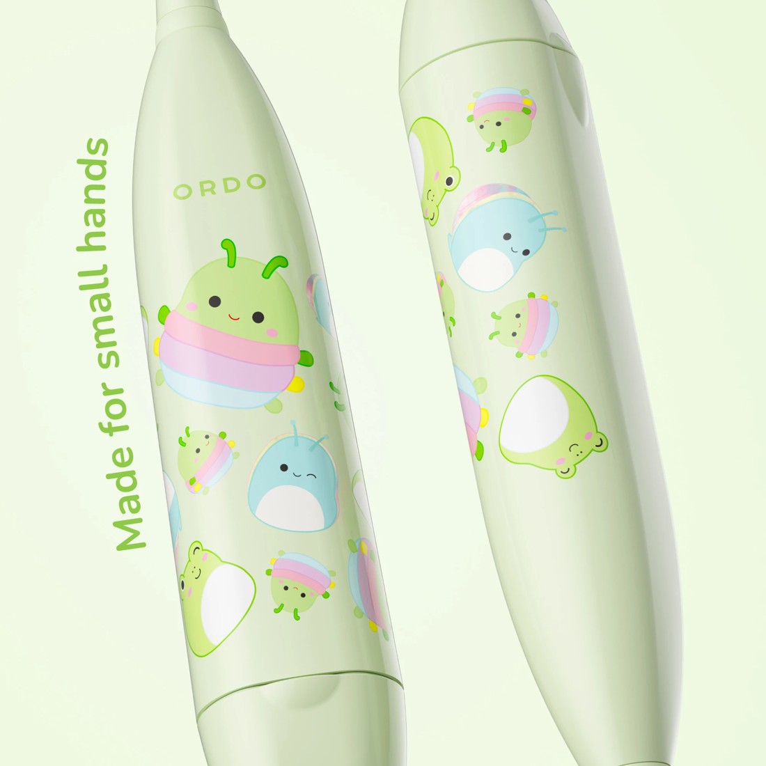2 Original Squishmallows Ordo Sonic Kids Battery Toothbrush - Rutabaga, 2 of 8