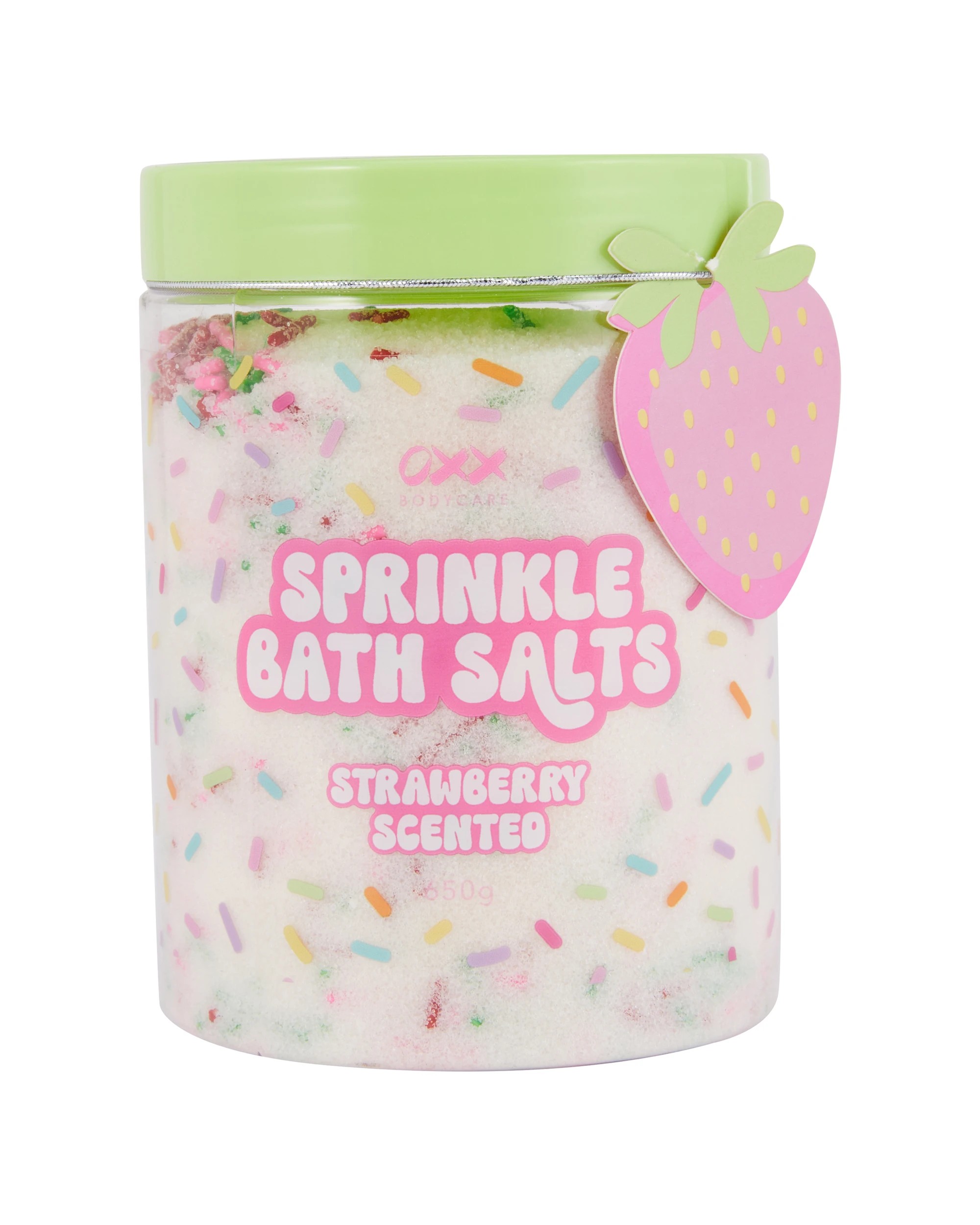 4 OXX Bodycare Sprinkle Bath Salts 650g - Strawberry Scented, 4 of 4