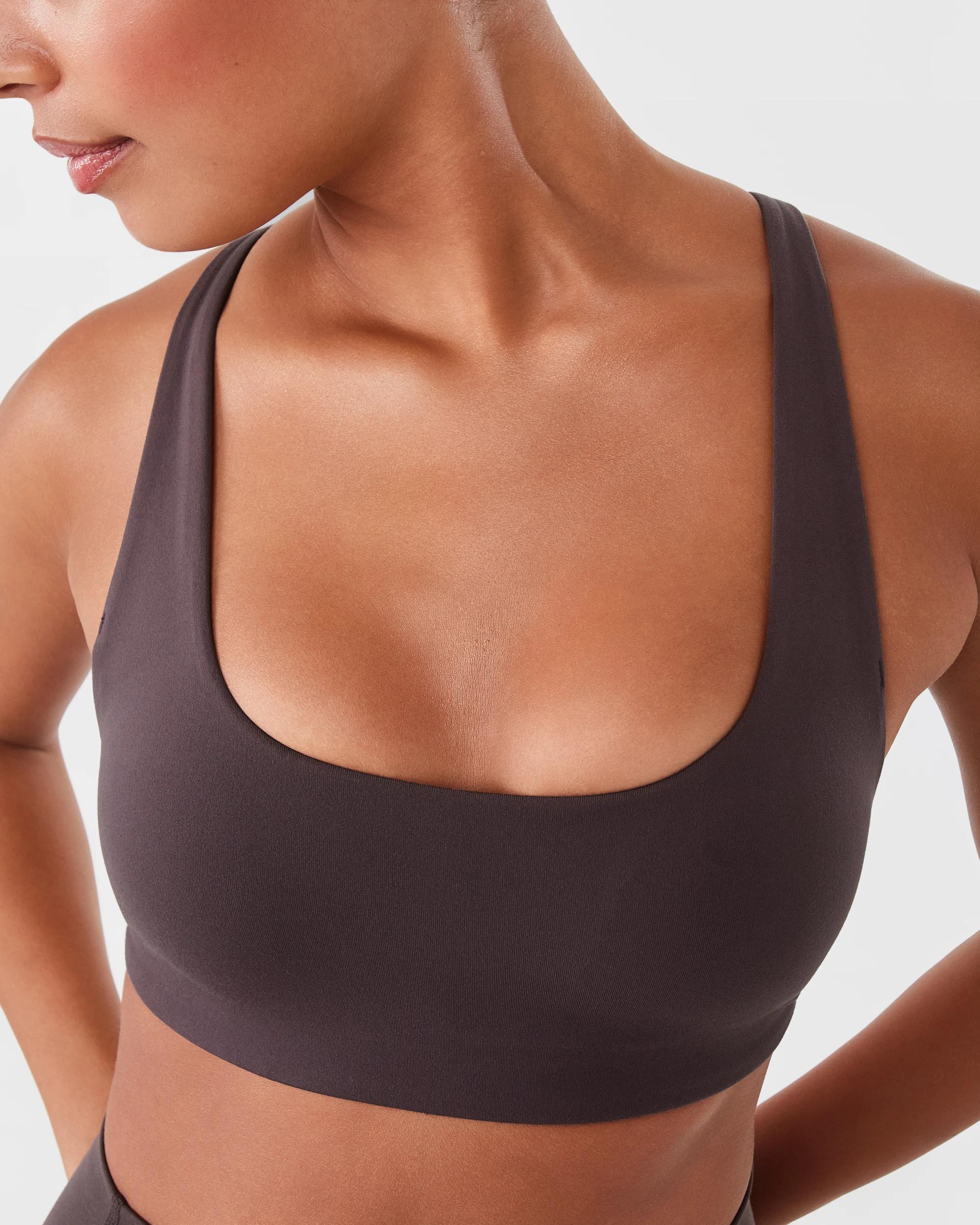 6 Active Womens Open Back Crop Espresso, 6 of 9