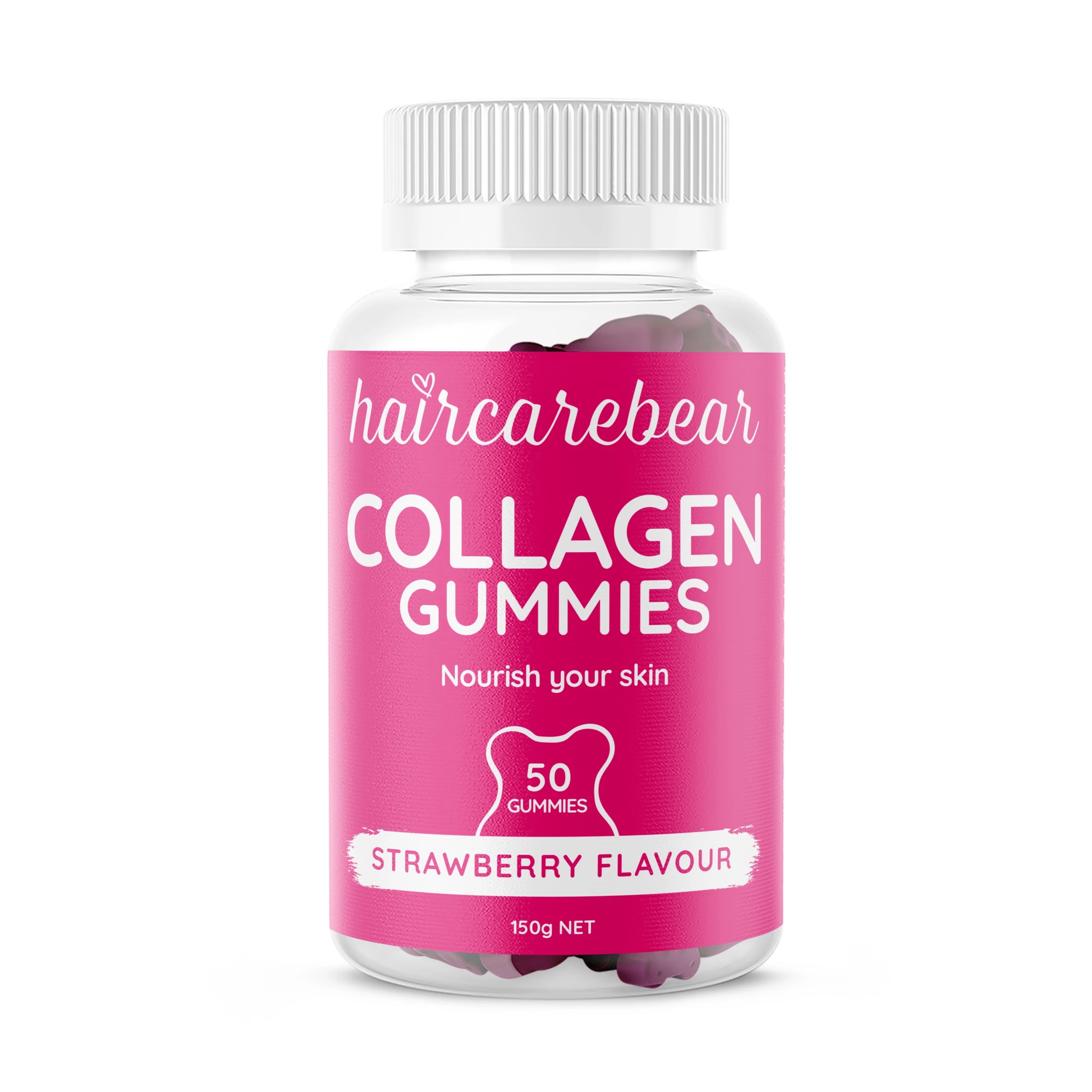 1 50 Pack Haircarebear Collagen Gummies 150g, 1 of 3