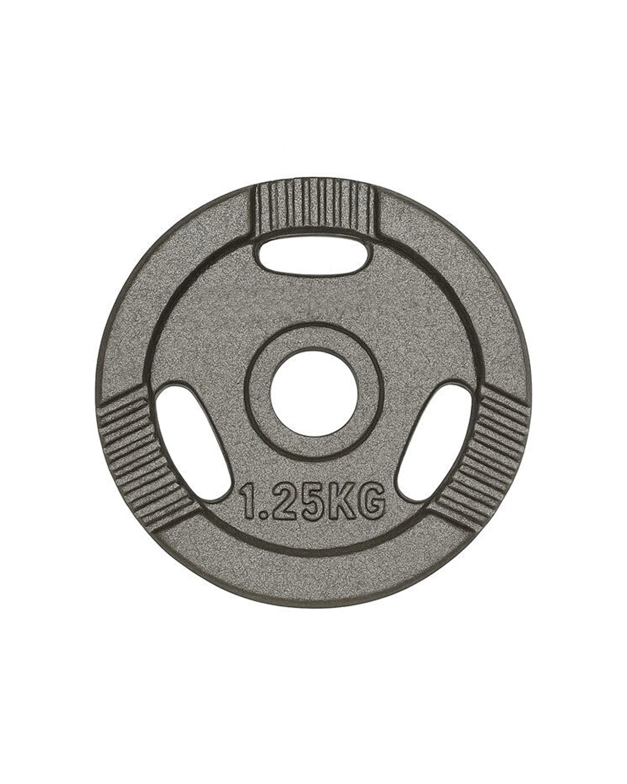 2 BODYWORX Ezy Grip Standard Disc Weight Plates 8 Pack 1.25kg Cast Iron Home Gym - Black, 2 of 2