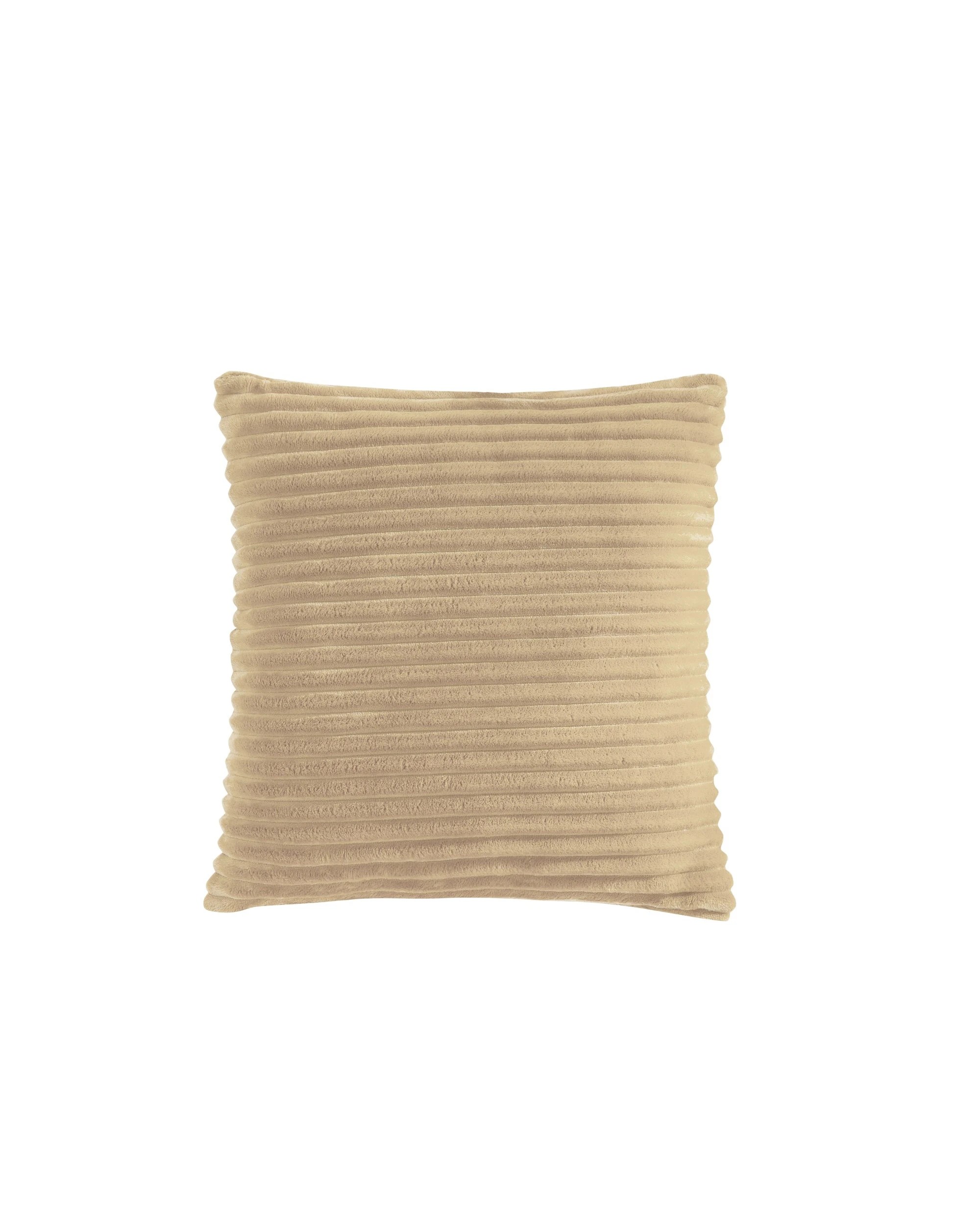 1 Dreamaker Signature Embossed Corduroy Fleece Cushion 45x45cm - Natural Fawn, 1 of 7