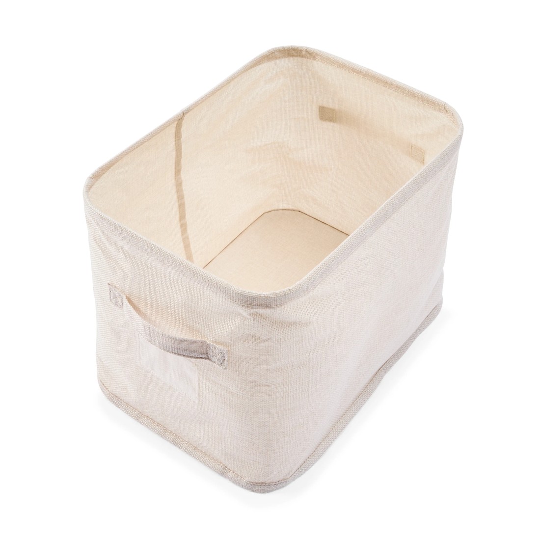 8 Linen Look Short Organiser - Narrow, Beige, 8 of 9