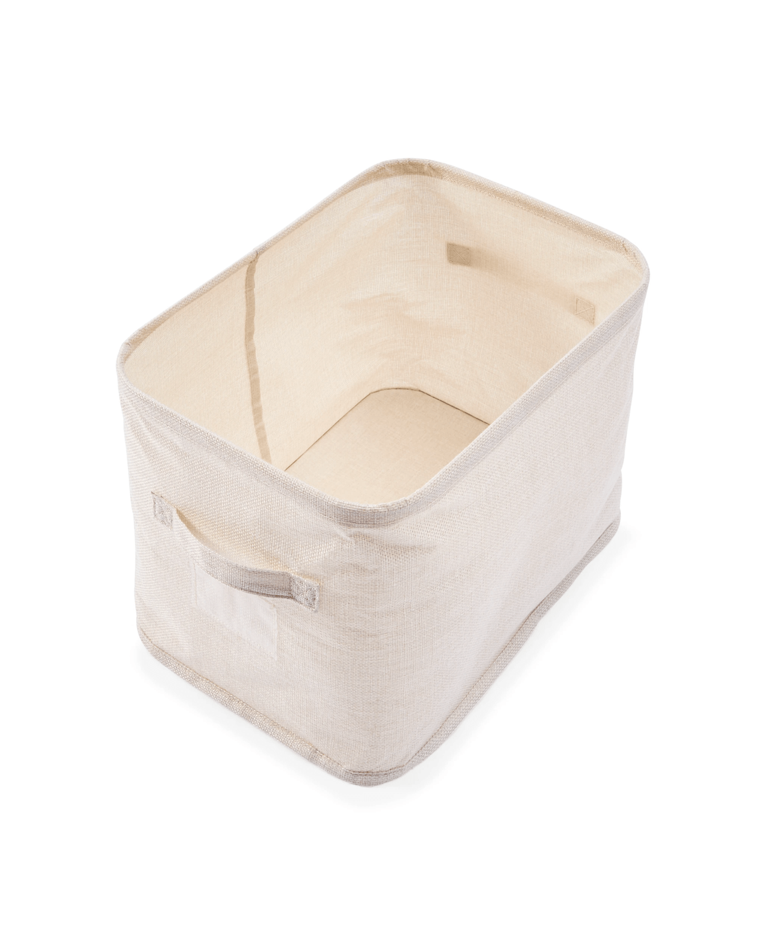 8 Linen Look Short Organiser - Narrow, Beige, 8 of 9